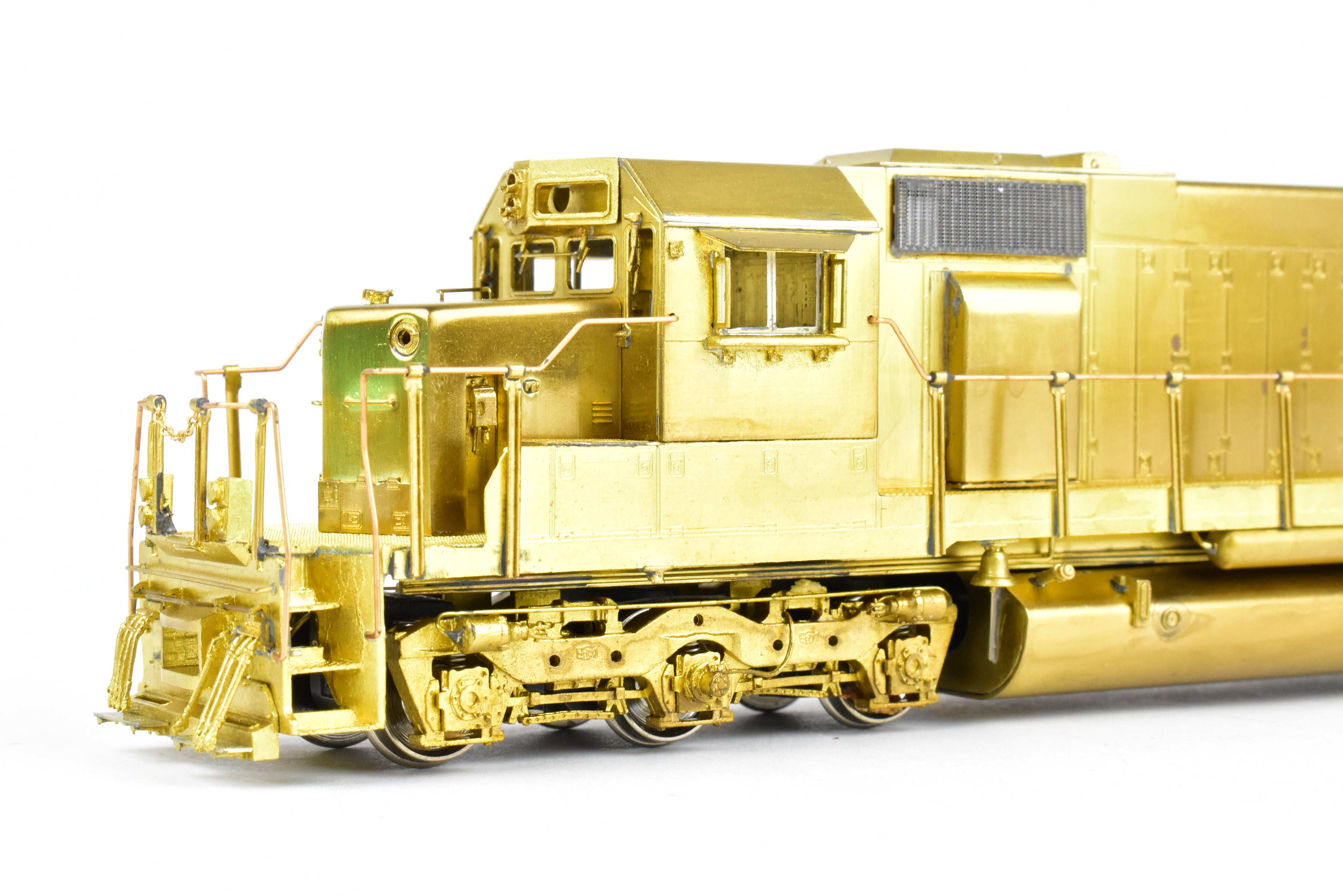 HO Scale Brass Locomotive Model by Overland Models Inc. (OMI) - EMD SD40 without Dynamic Brakes and with High Mounted Brake Cylinders for Various Railroads