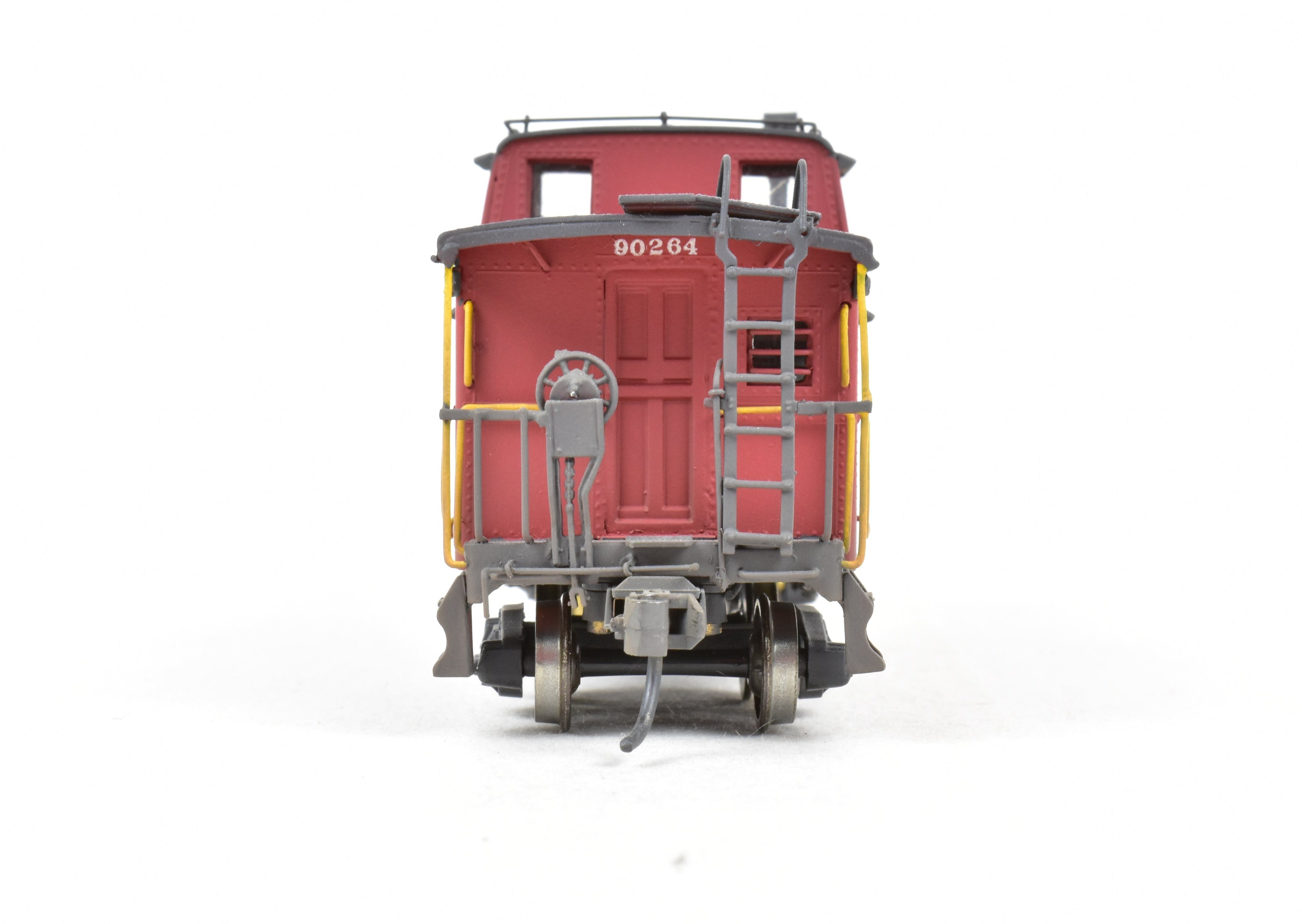HO Scale Brass OMI - Overland Models, Inc. Chesapeake & Ohio (C&O) Steel Caboose Custom Painted in Caboose Red and Grimy Black from the #90200 - 90299 Series