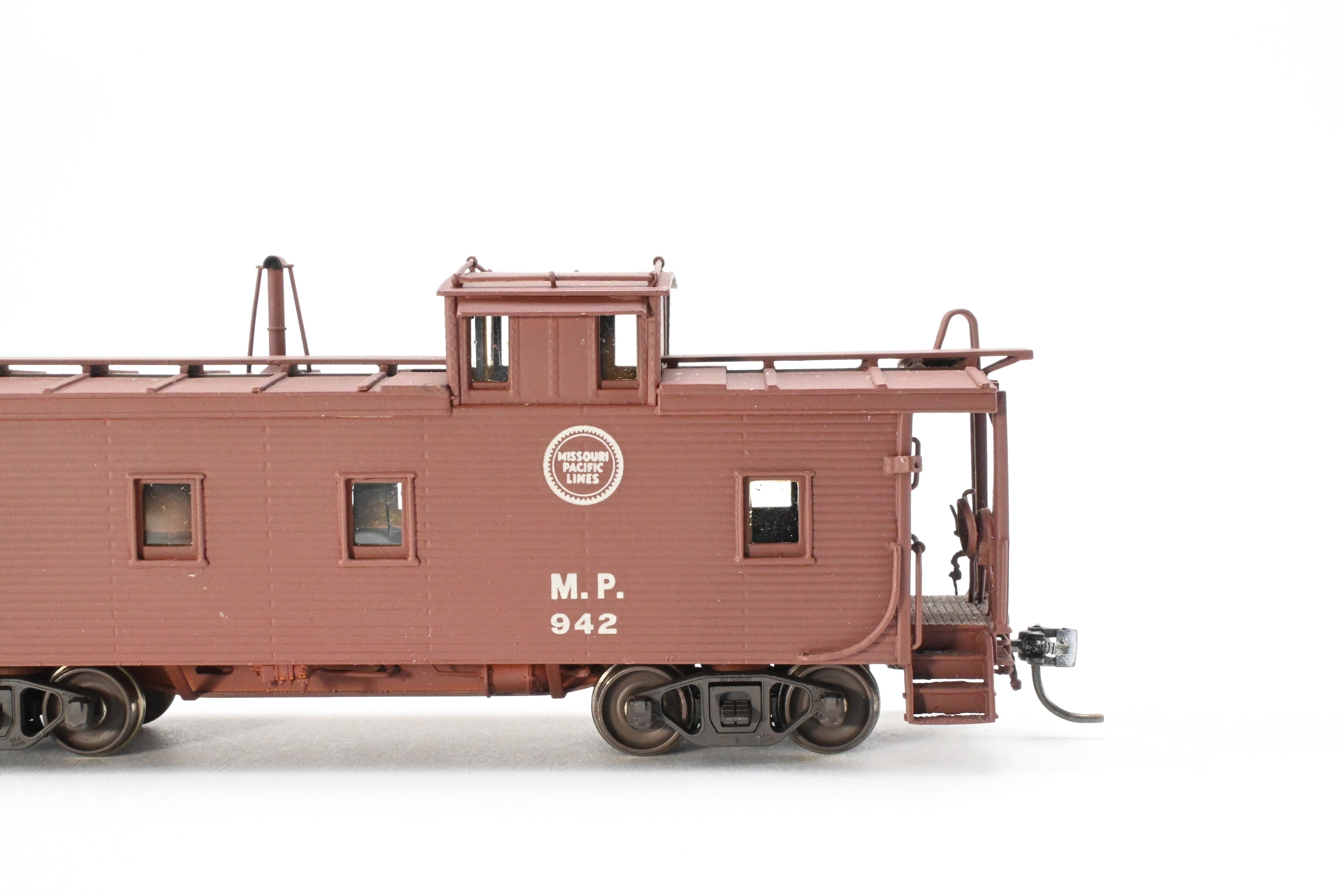 HO Scale Brass Hallmark Models Missouri Pacific Standard Wood Caboose, Pro-Painted Series No. 942