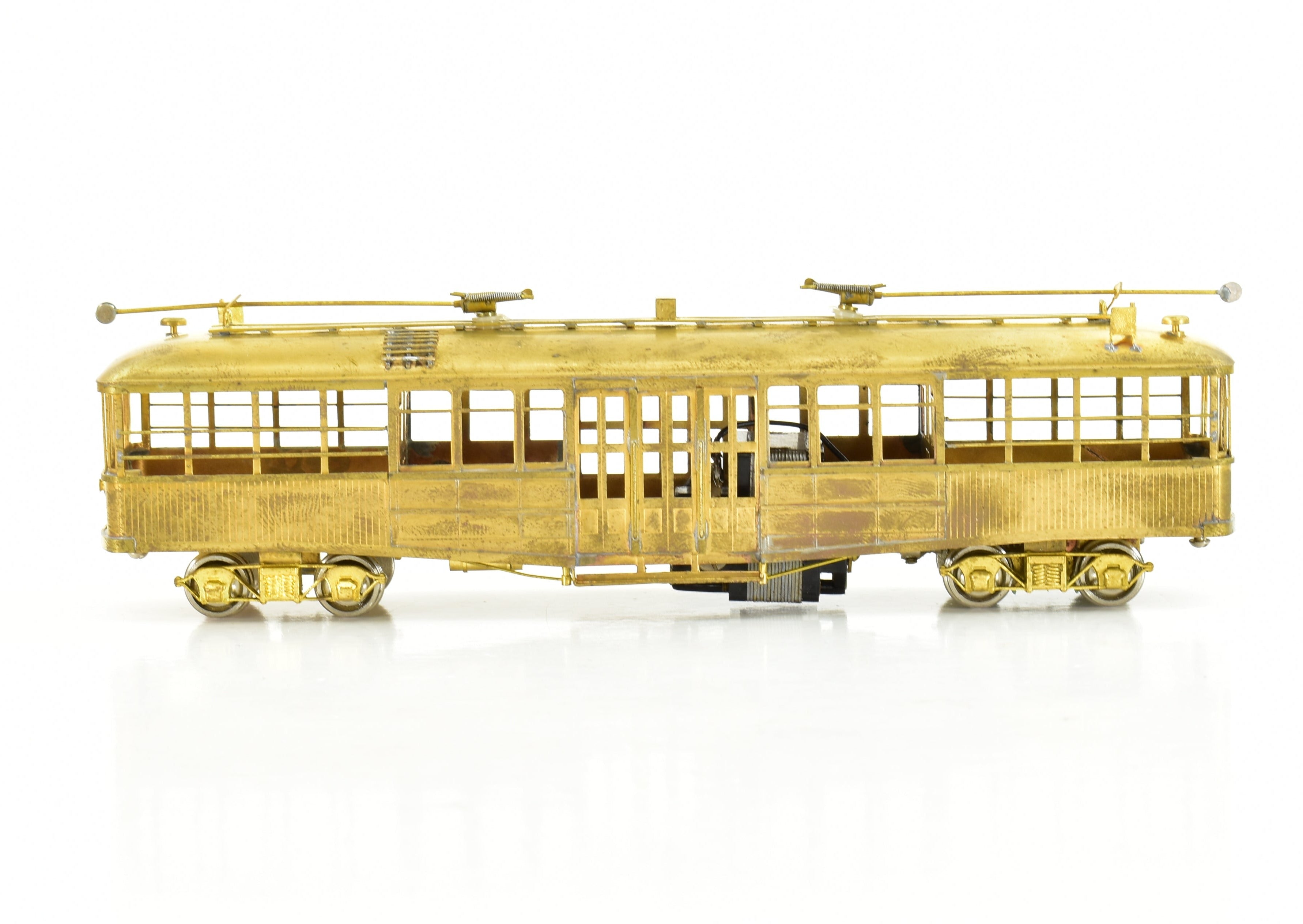 HO Scale Brass Los Angeles Railway Type CE Streetcar by S. Soho & Co. LARY - Sold As Is Condition