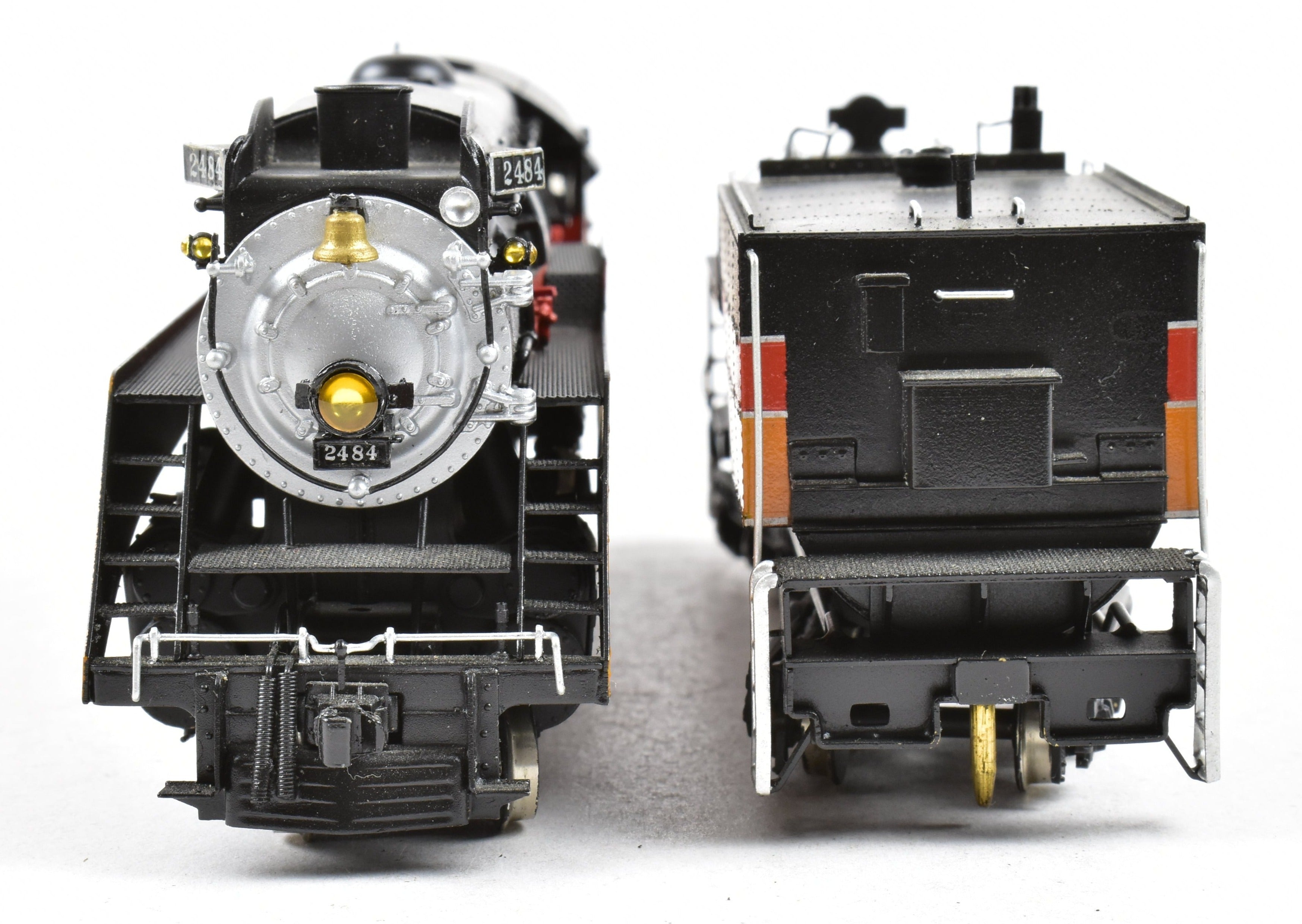 HO Scale Brass Model Train by Westside Model Co. - Southern Pacific Class P - 10 4 - 6 - 2 Streamlined Pro Painted Daylight No. 2484 with Can Motor Upgrade