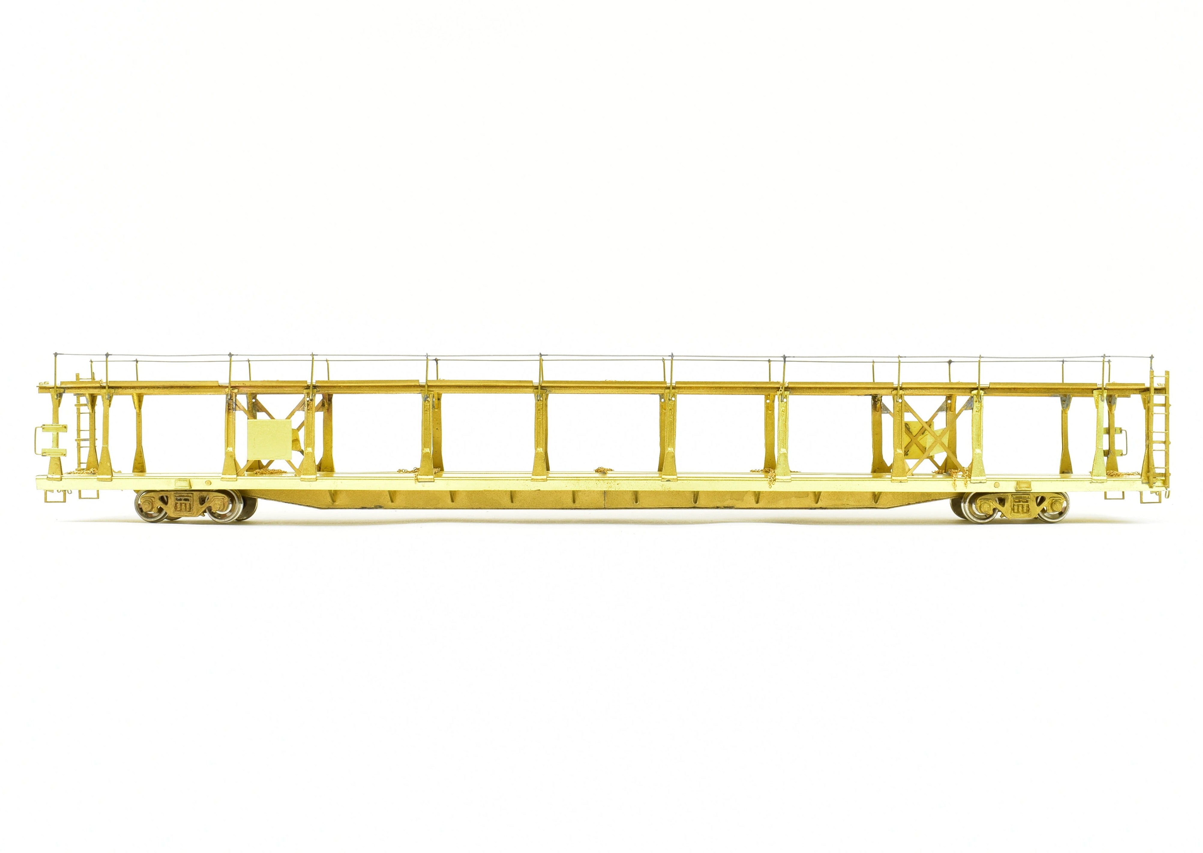 HO Scale Brass Bi - Level Open Auto Rack Model by Overland Models, Inc. for Various Railroad Roads