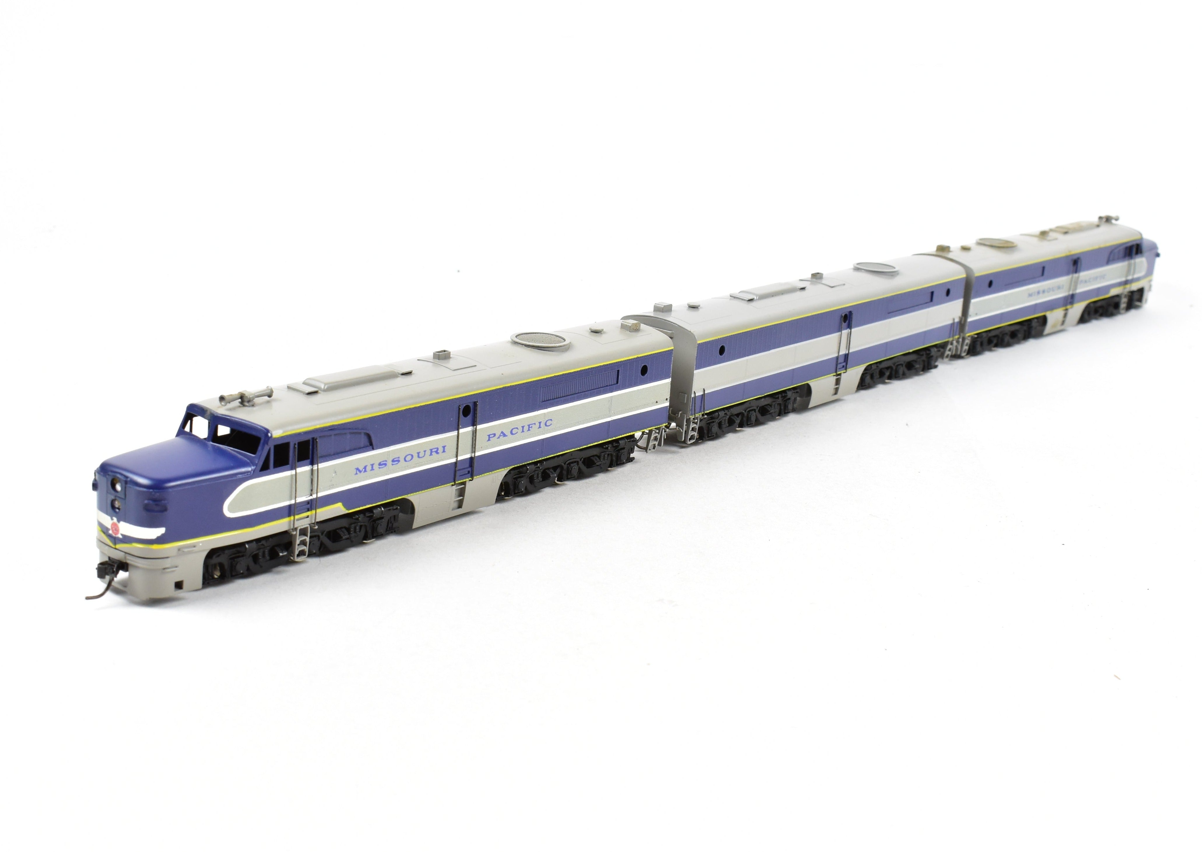 HO Scale Brass Balboa Missouri Pacific PA - 1 A - B - A Locomotive Set in As - Is Condition