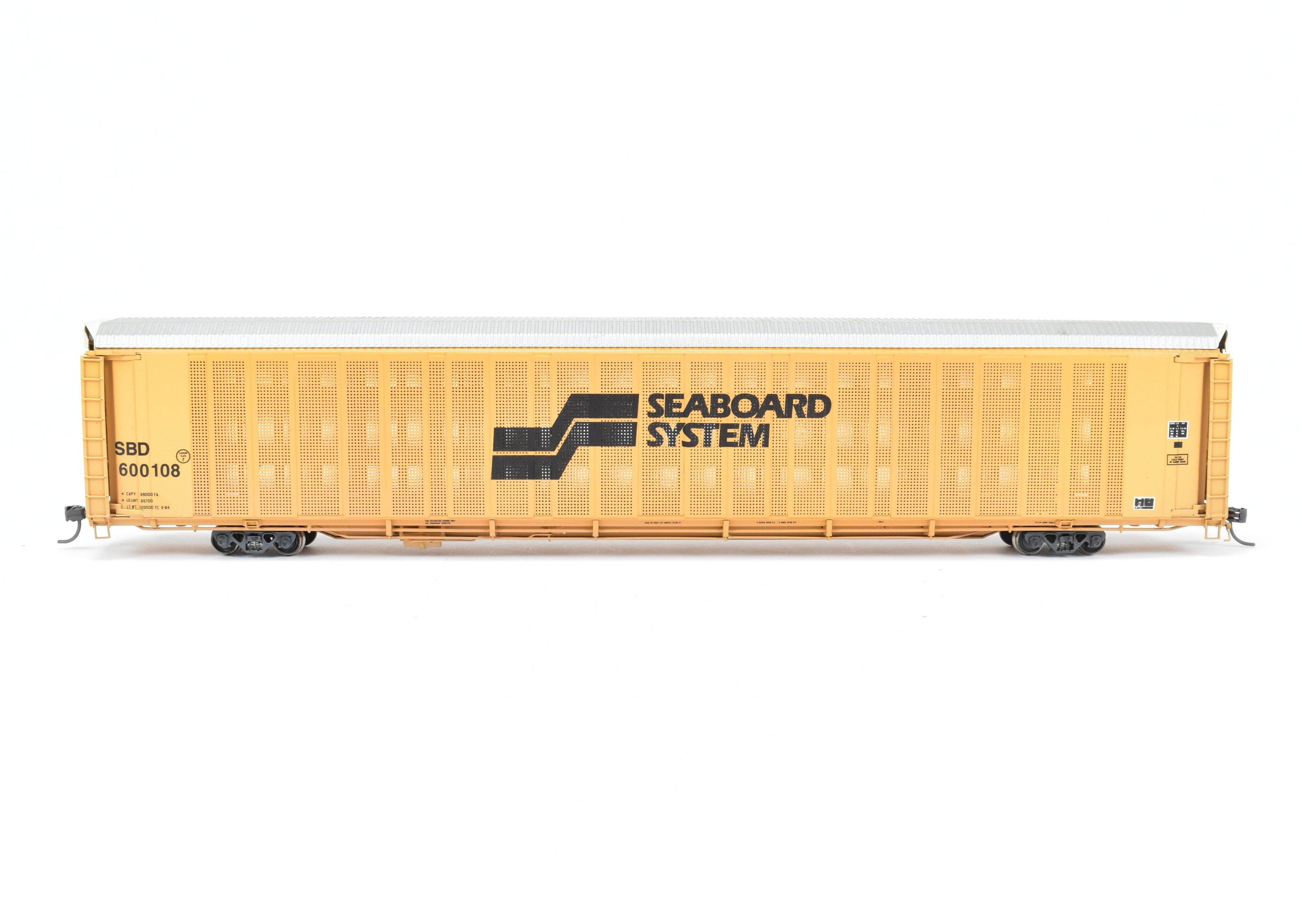 HO Brass OMI Overland Models Seaboard System Auto Rack No. 600108