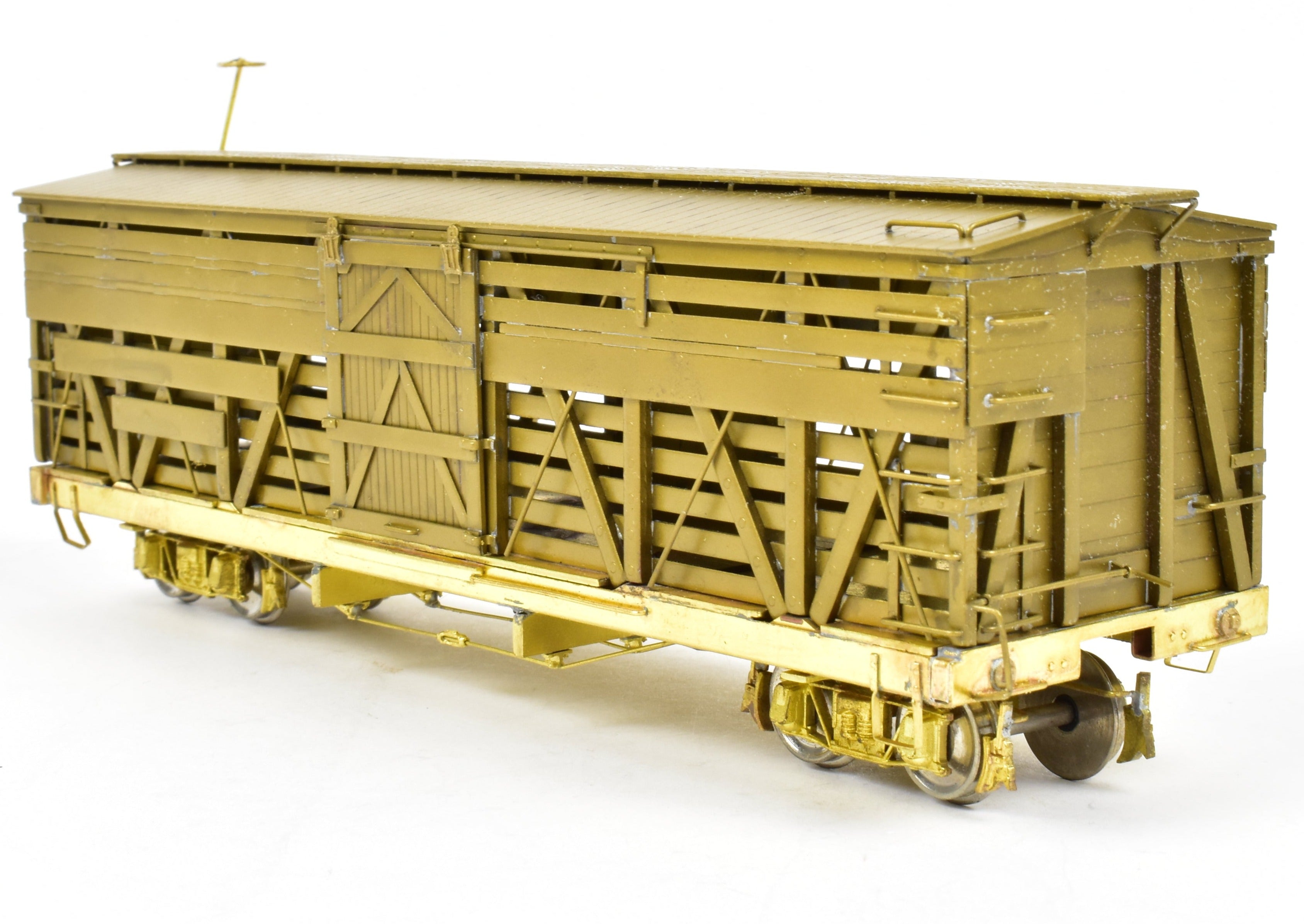 Empire Midland On3 Brass Denver & Rio Grande Western 30' Stock Car Model