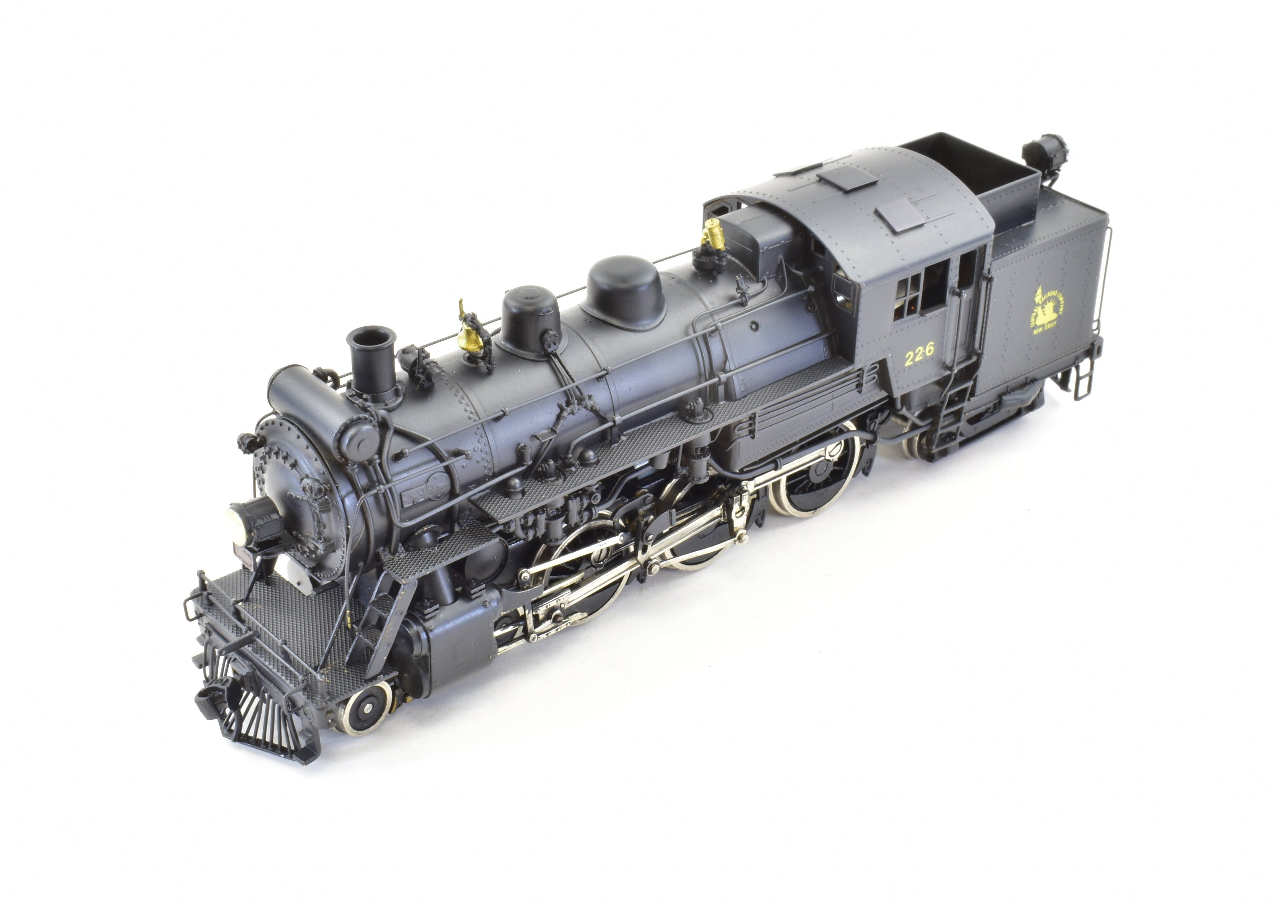 HO Scale Brass Model Train PFM - United CNJ - Central Railroad Of New Jersey 4-6-4T H-1S Custom Painted Locomotive