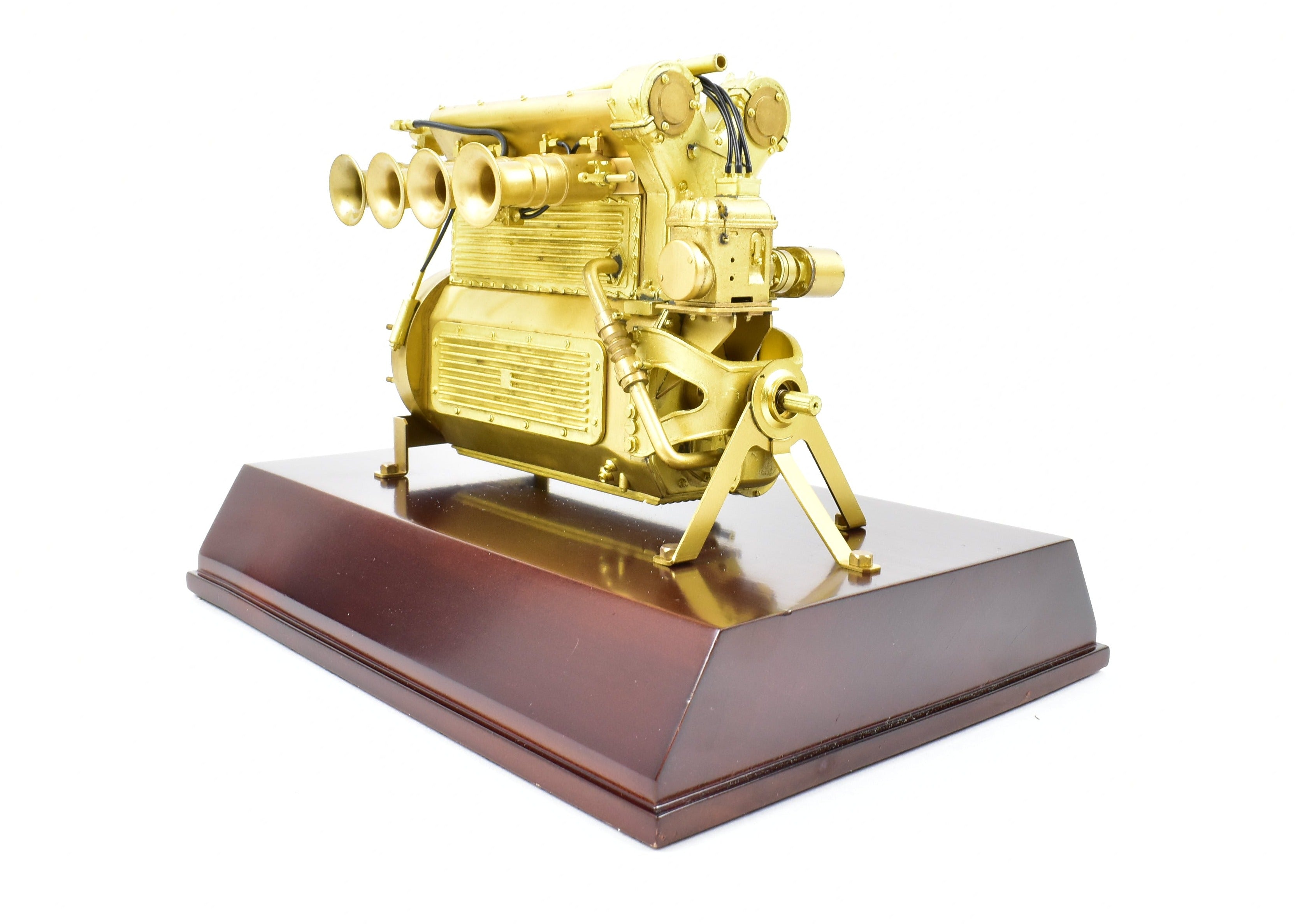 1:5 Scale Vintage Brass Offenhauser Racing Engine Static Model without Original Box