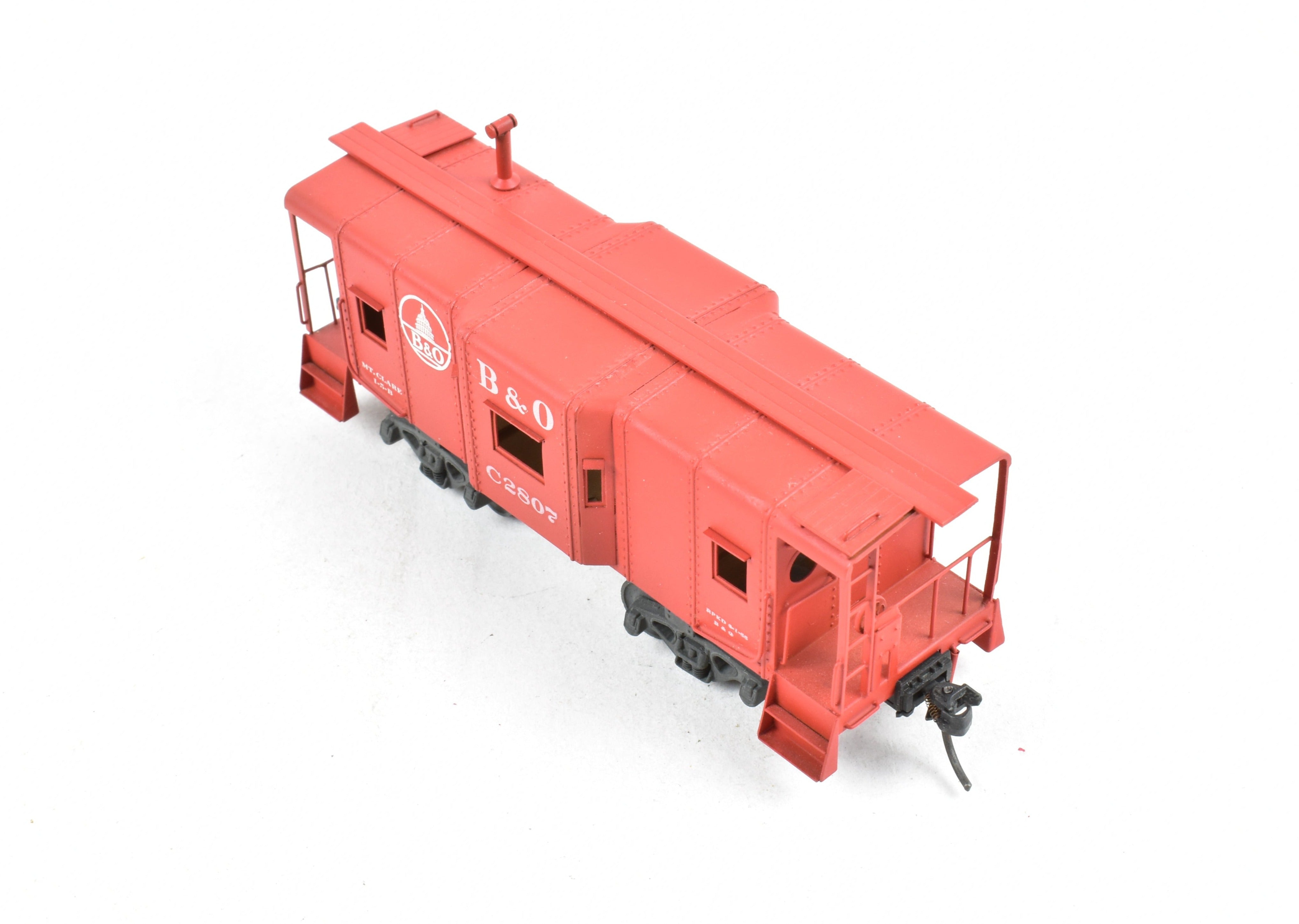 HO Brass Custom Painted B&O I-5B Bay Window Caboose, No Box