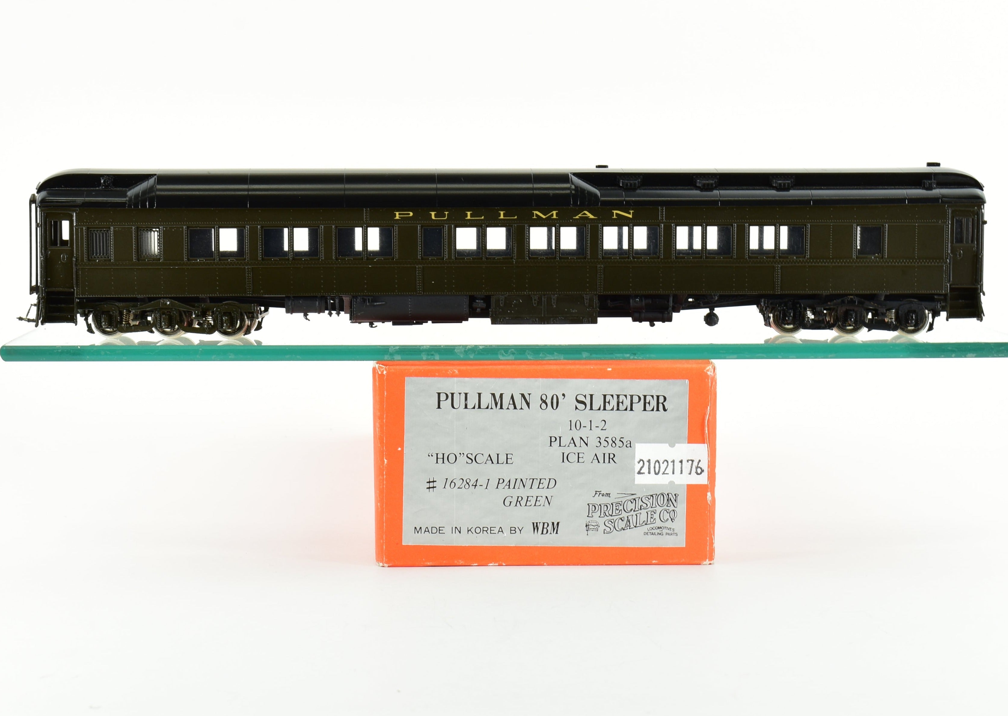HO Scale Brass Precision Scale Co. (PSC) Pullman 80-Foot Sleeper 10-1-2 Plan 3585a Ice Air FP Model Train