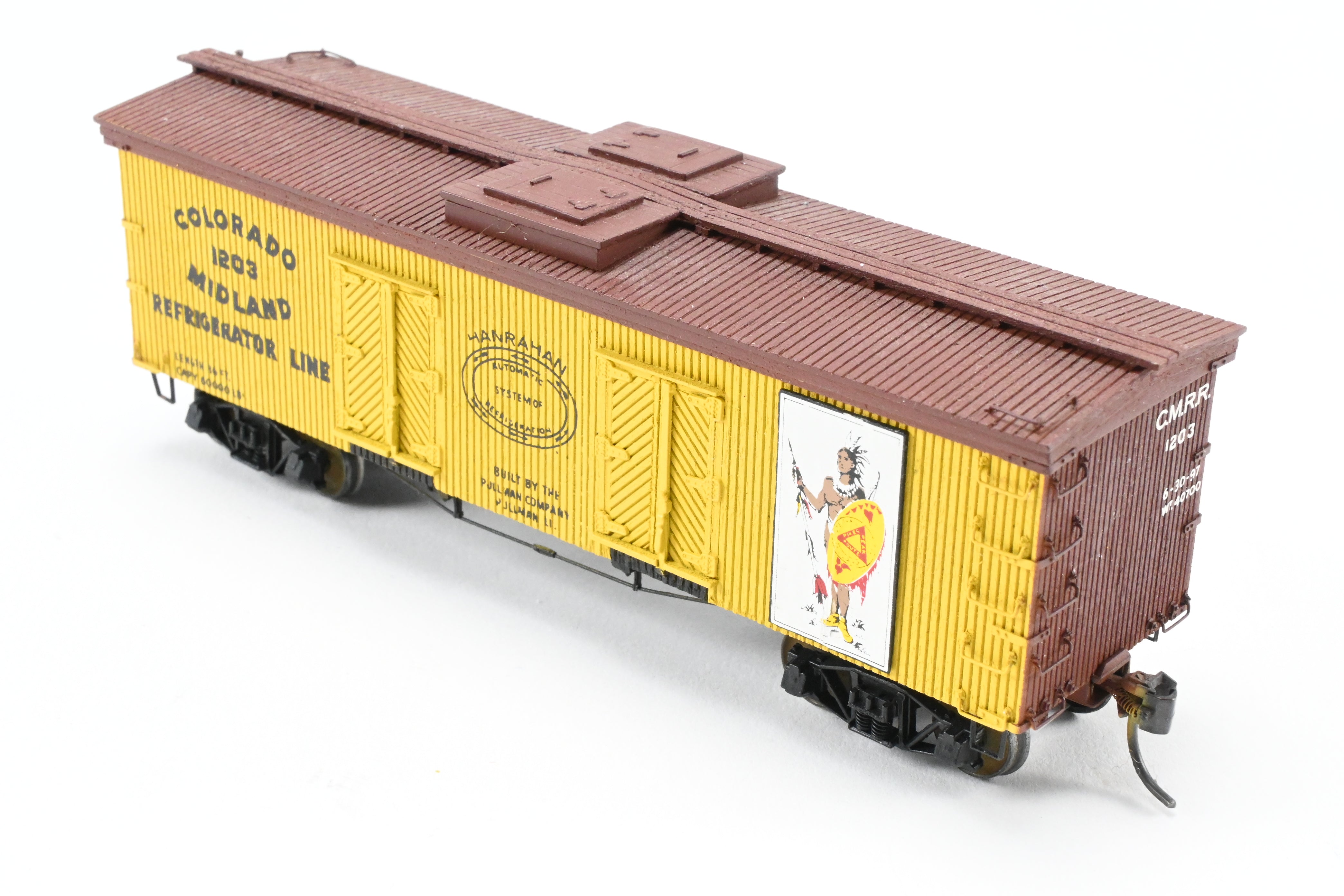 La Belle Woodworking 36' Colorado Midland Wood Sided Reefer, Fully Assembled & Painted
