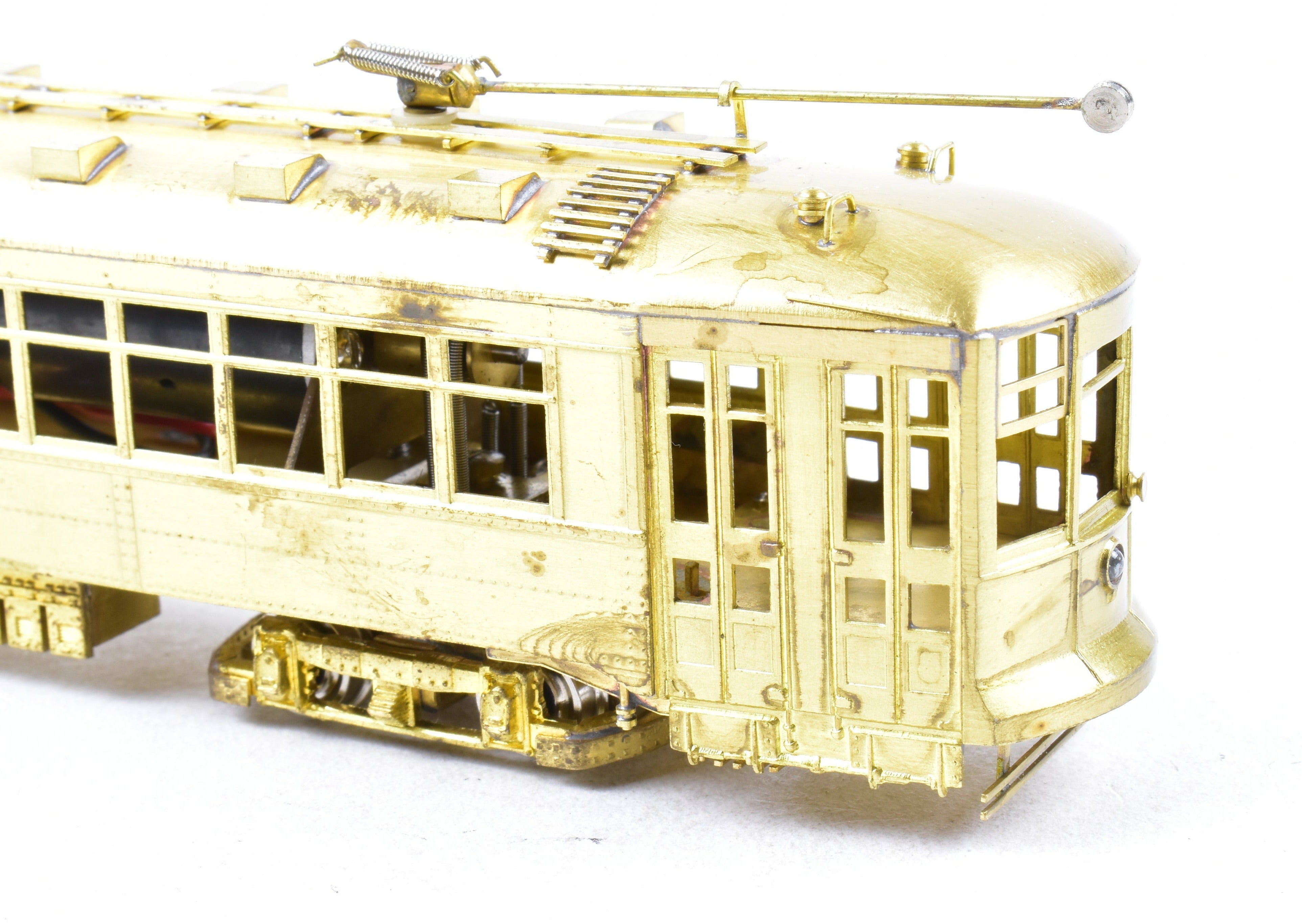 HO Scale Brass Chicago Surface Lines 169 Car Model - Fairfield Models 344 - 1 with New NWSL Gears for Model Trains