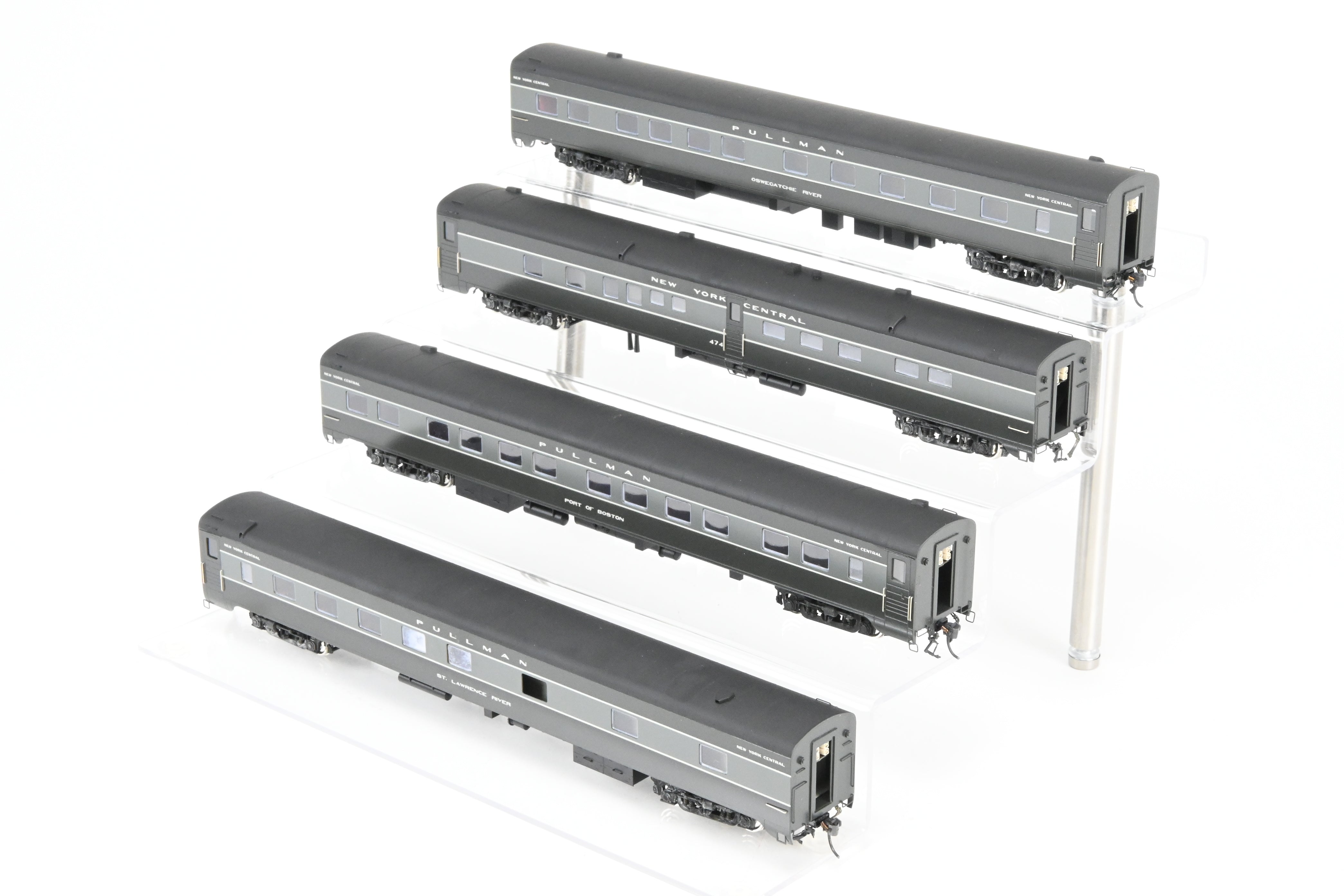 High - Quality HO Scale Brass Erie Limited 8 - Car Set Representing New York Central's 20th Century Limited in 1948, Factory - Painted, Set #2