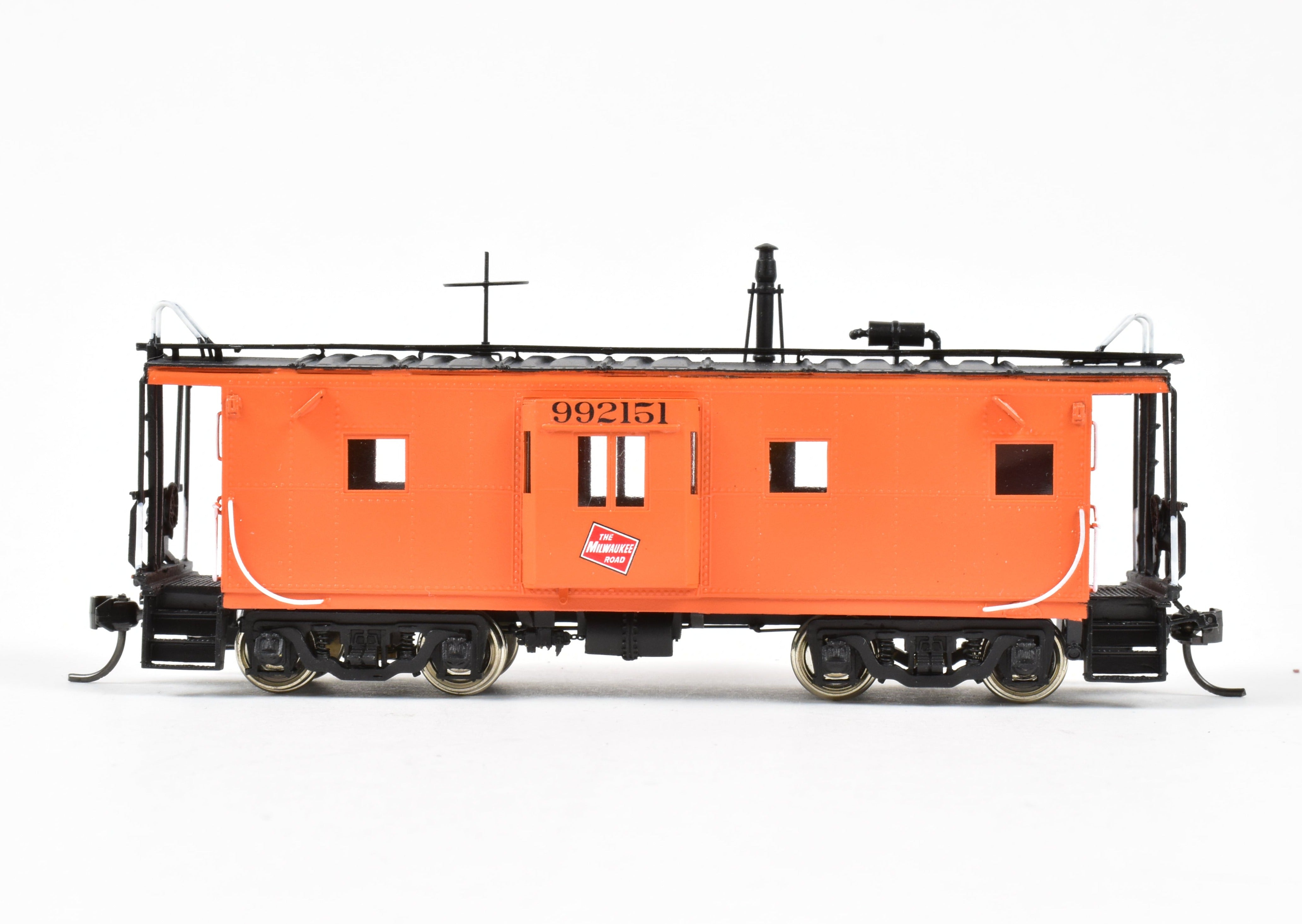HO Brass OMI - Overland Models MILW Riveted Bay Window Caboose No. 992151