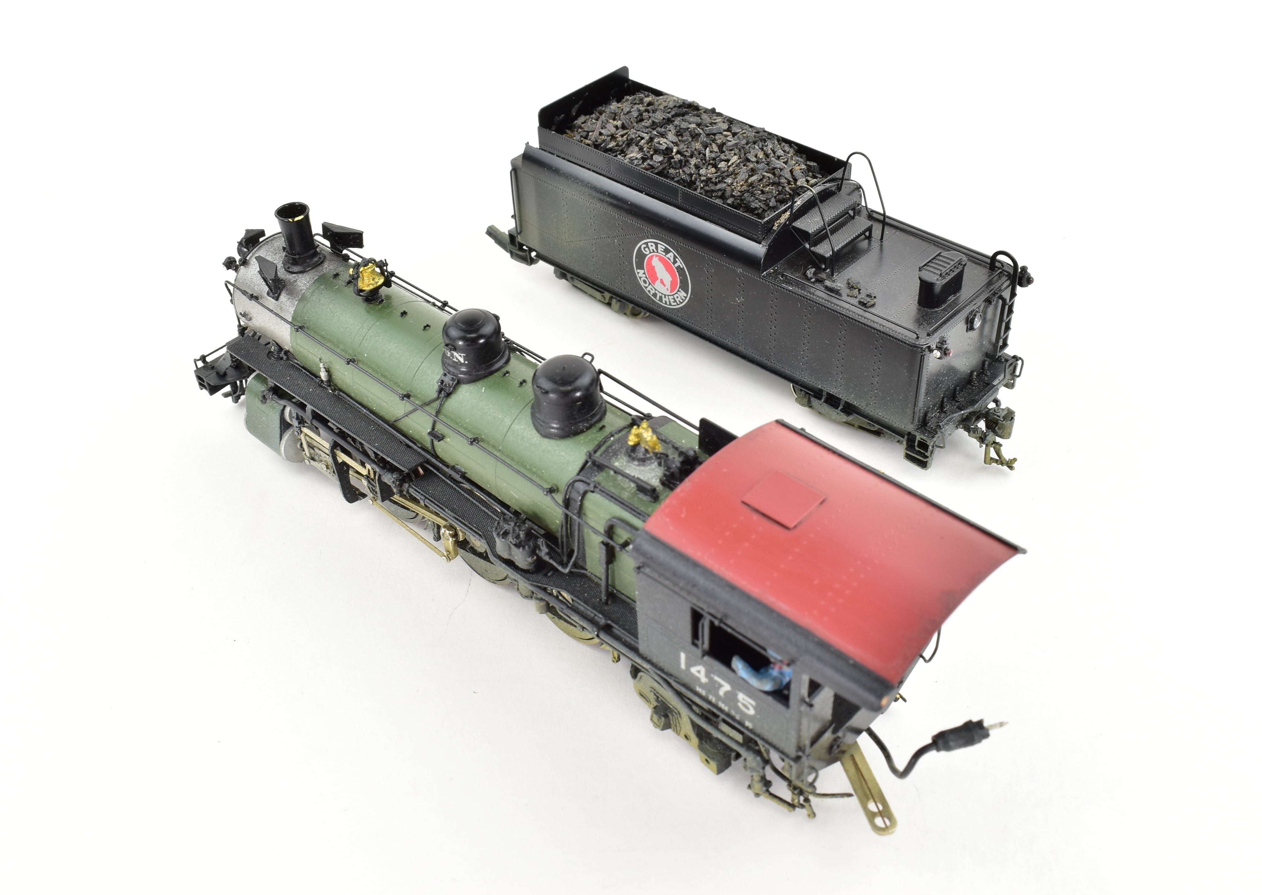 HO Scale Brass Oriental Limited Great Northern 4-6-2 Class H-6 Factory-Painted Model in Glacier Park Scheme, As-Is Condition