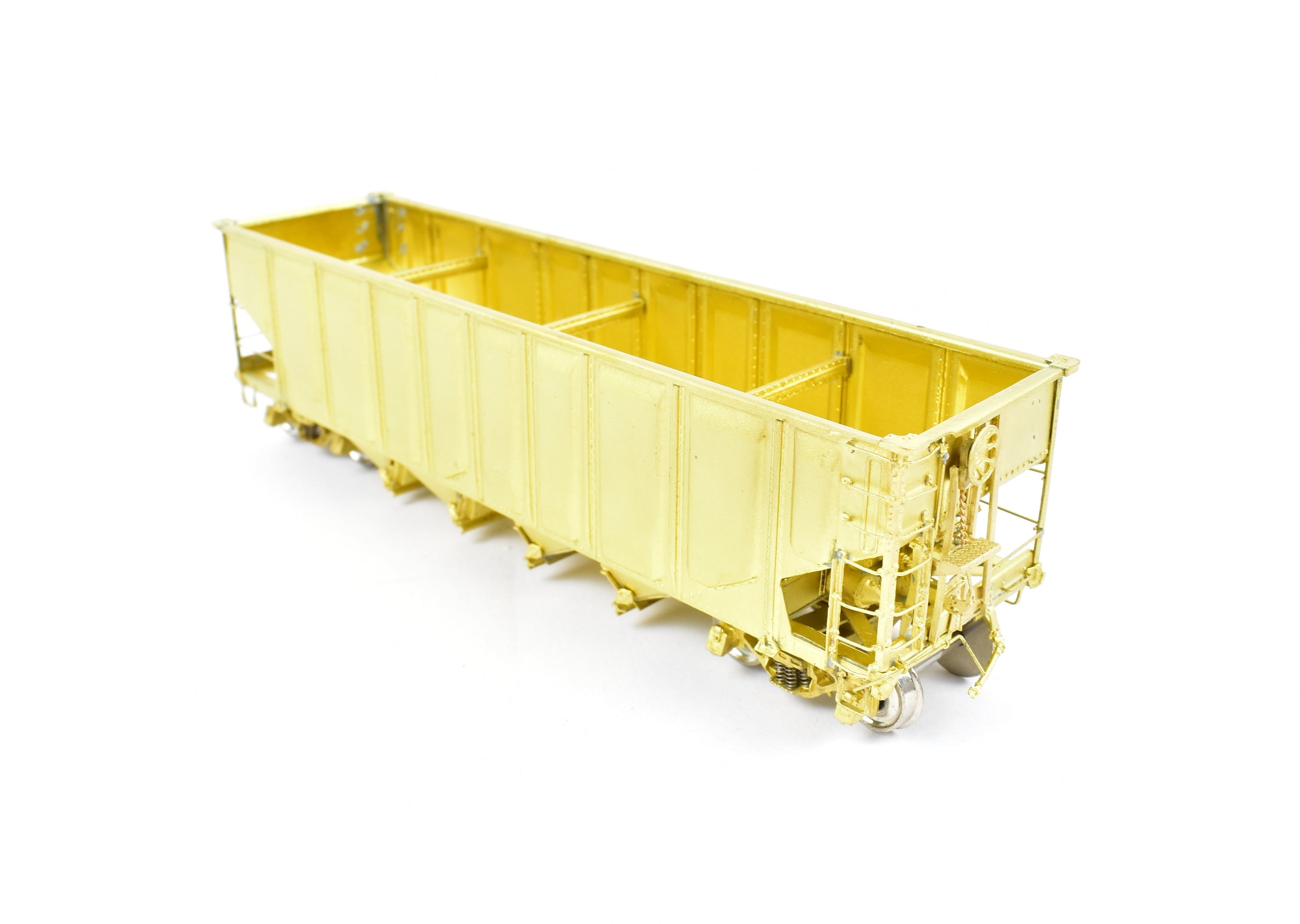 HO Scale Brass Quad Hopper Model by Overland Models, Inc. - Chicago & North Western C&NW #60001 - 60999 Winnona Rebuild with Pressed Sides for Model Train Enthusiasts