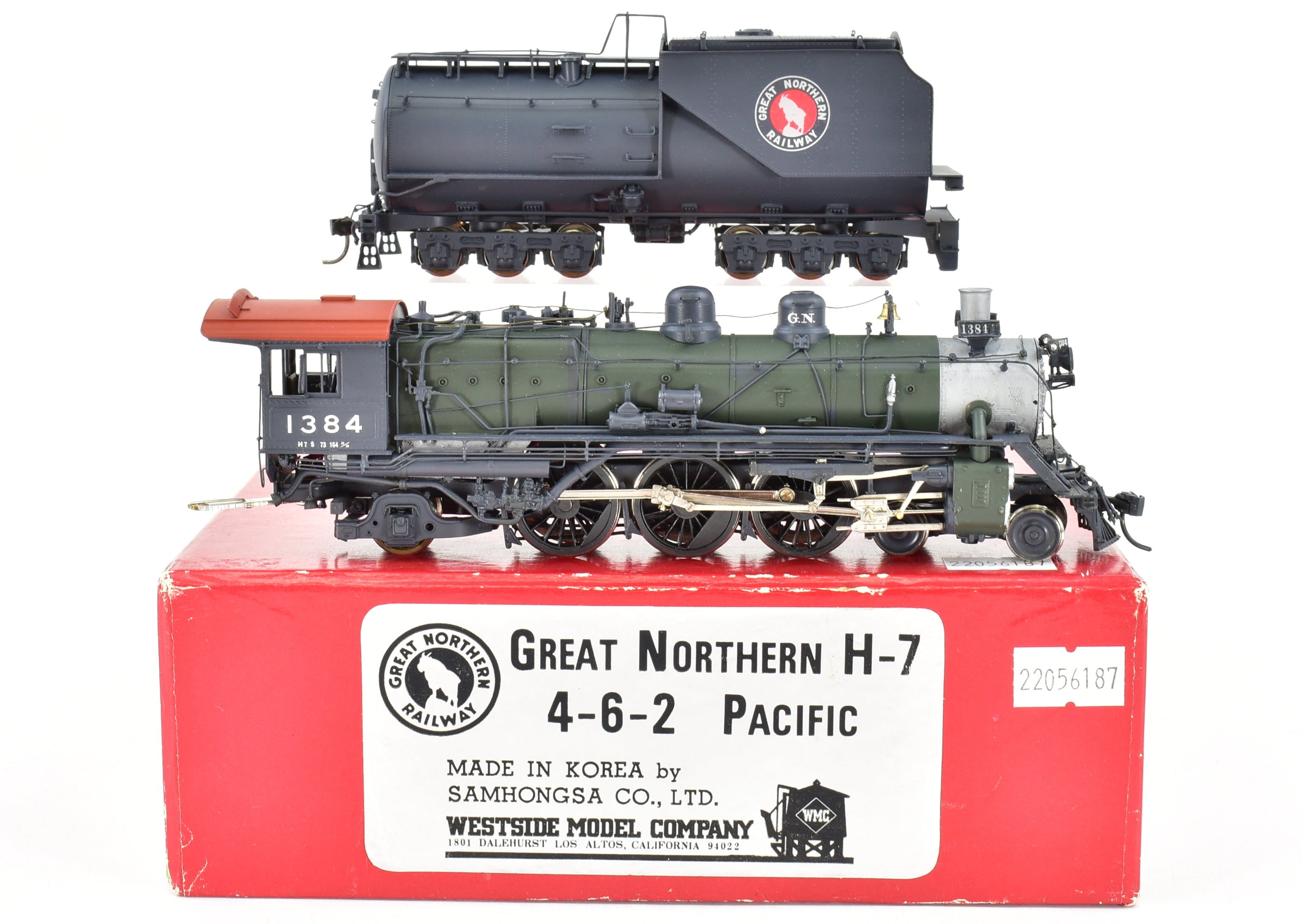 HO Brass Westside Model Co. GN - Great Northern 4-6-2 H-7 Professionally Painted Glacier Park Design