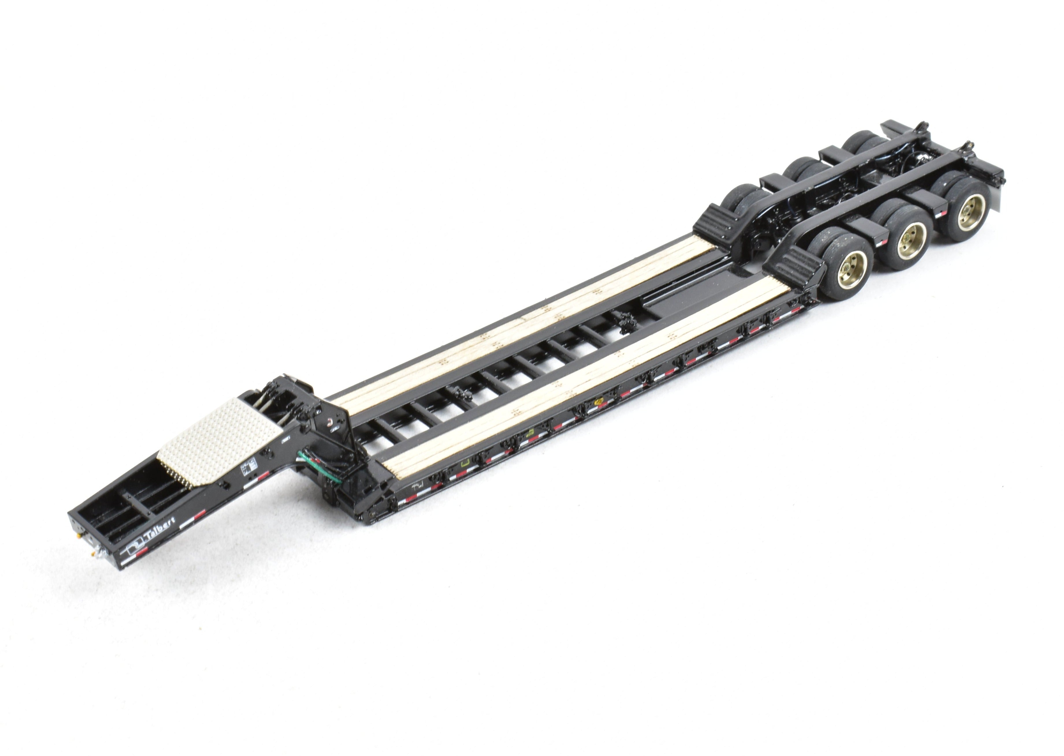 High-Quality HO Scale Brass Construction Classic Mint Collectibles Talbert 55SA Low Boy Trailer with Factory-Painted Black Finish and Fine Details