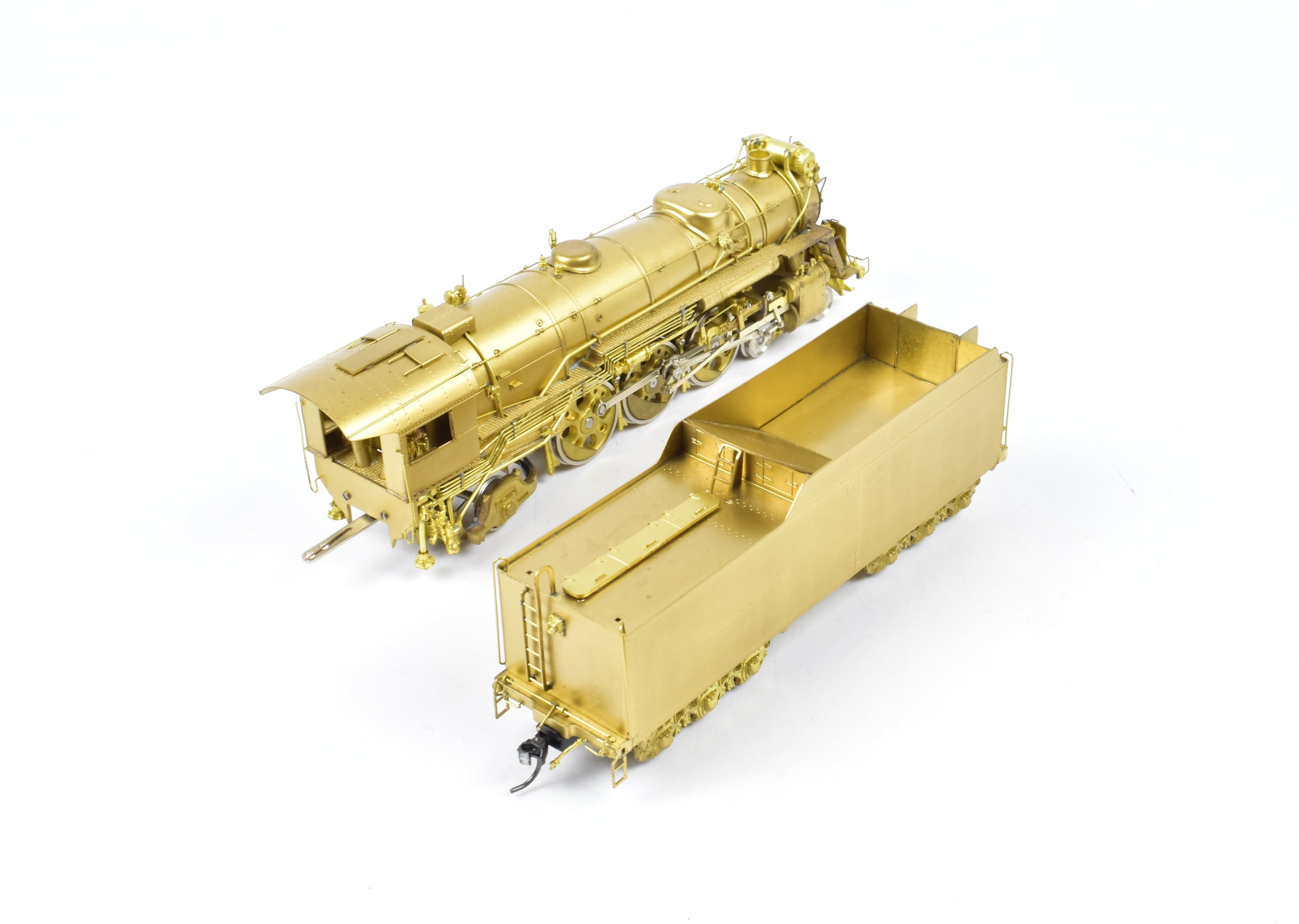 High - Quality HO Scale Brass Key Imports Model of Erie Railroad K - 5a 4 - 6 - 2 Pacific Locomotive from the 1950 Era