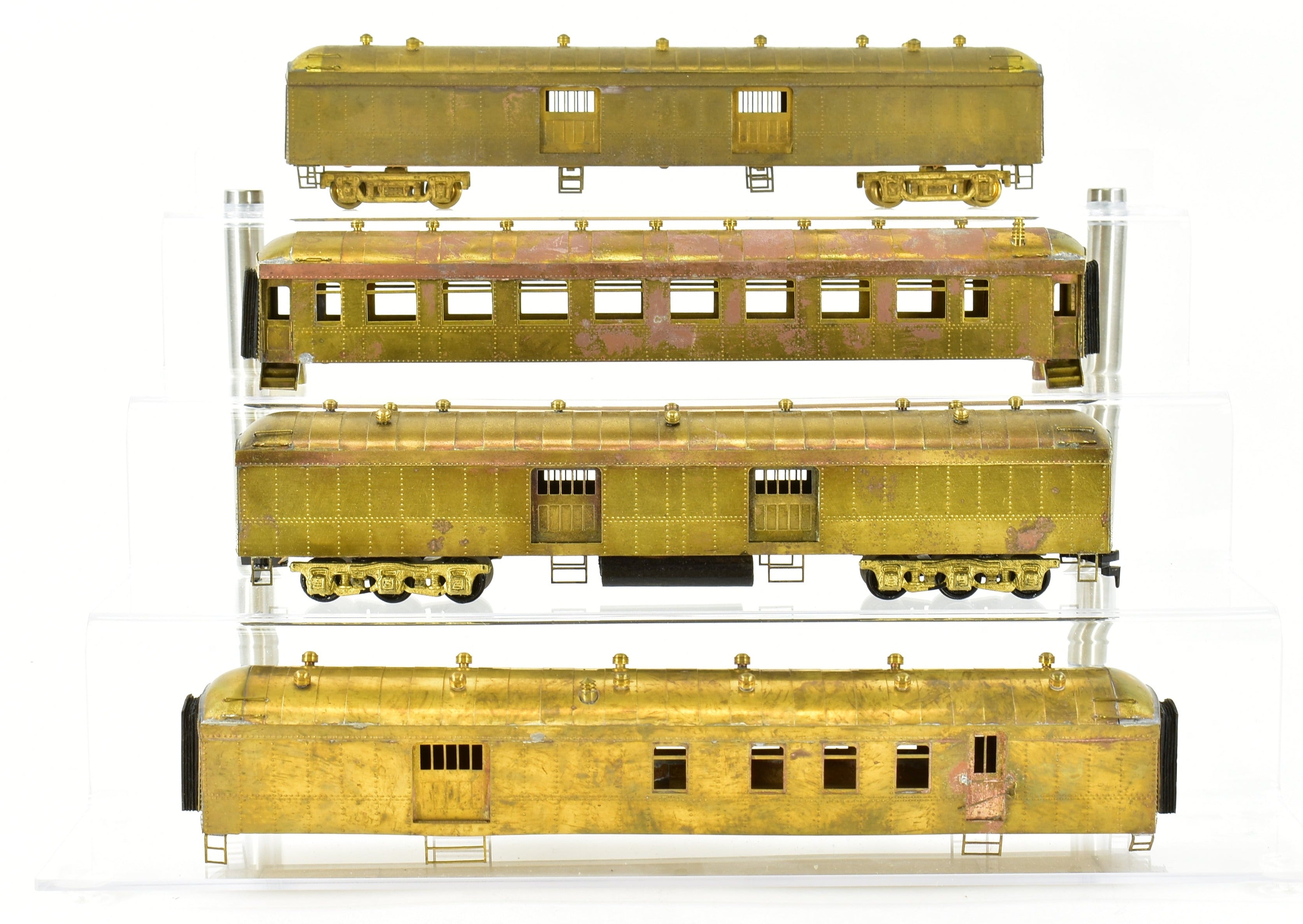 HO Scale Brass Model Train Ken Kidder SP - Southern Pacific/T&NO & Various Harriman 4-Car Set in As-Is Condition