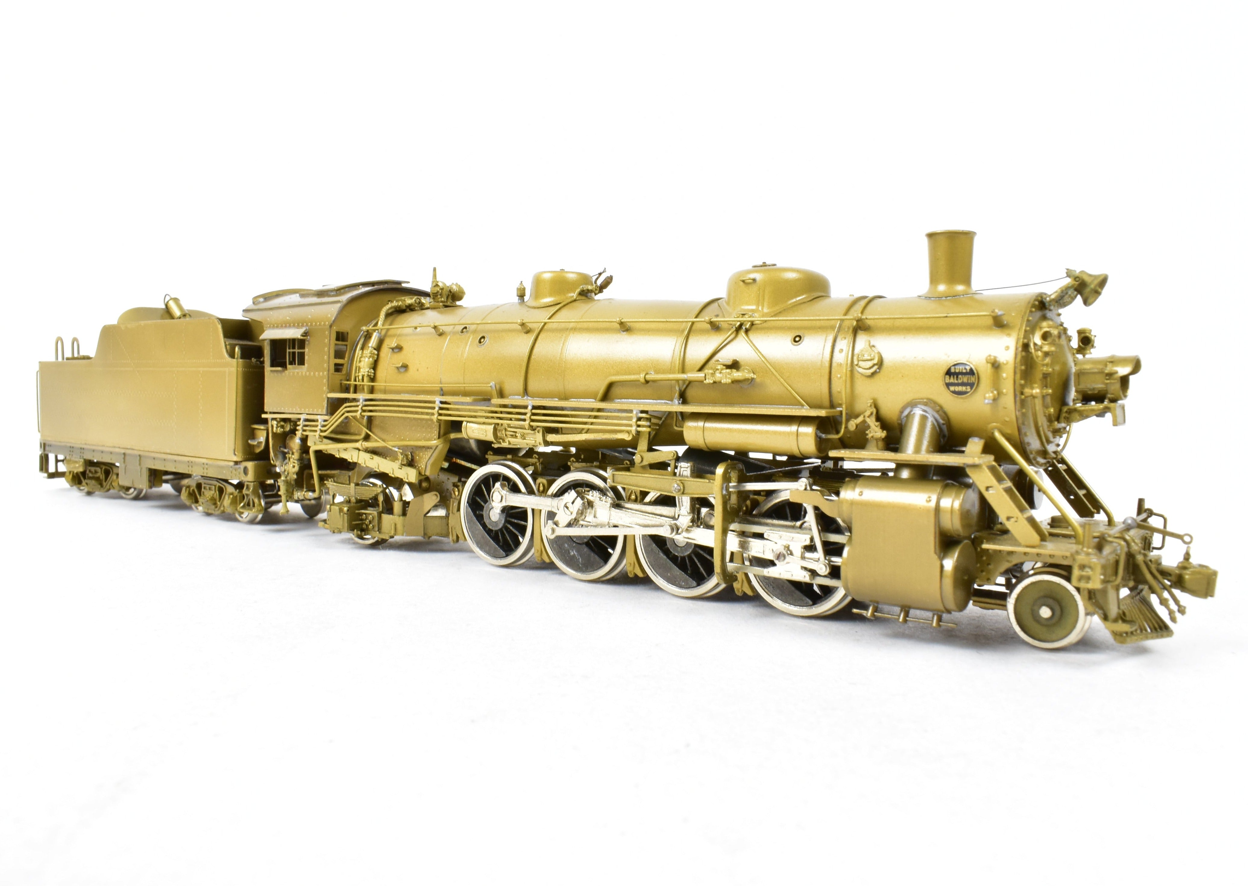 High - Quality HO Scale Brass Pacific Fast Mail (PFM) Model of United States Railway Administration (USRA) 2 - 8 - 2 Light Class Mikado Locomotive from 1977 Hi - Grade Run