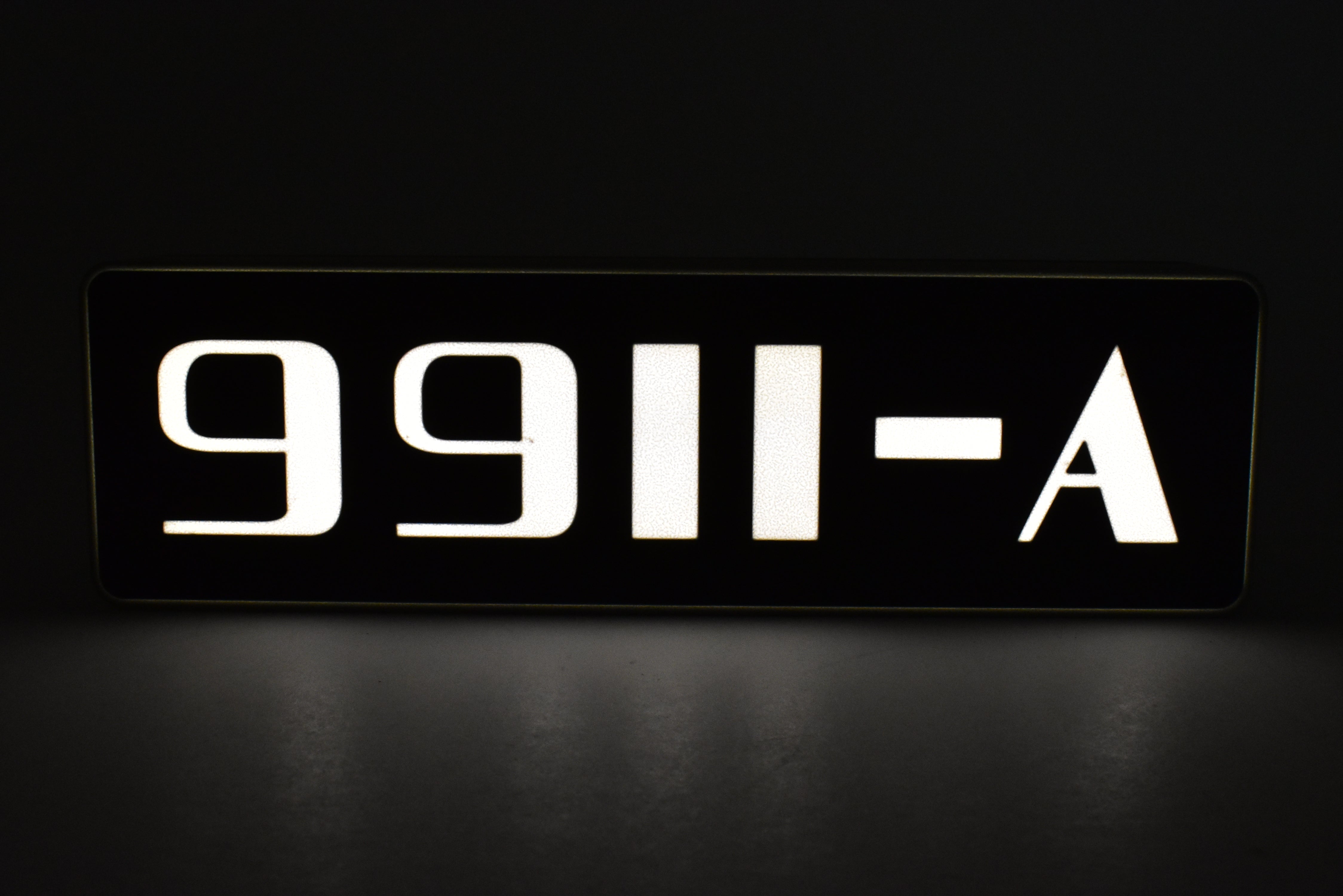 Custom 3D Printed & Illuminated CB&Q Burlington Route #9911A Number Board Sign