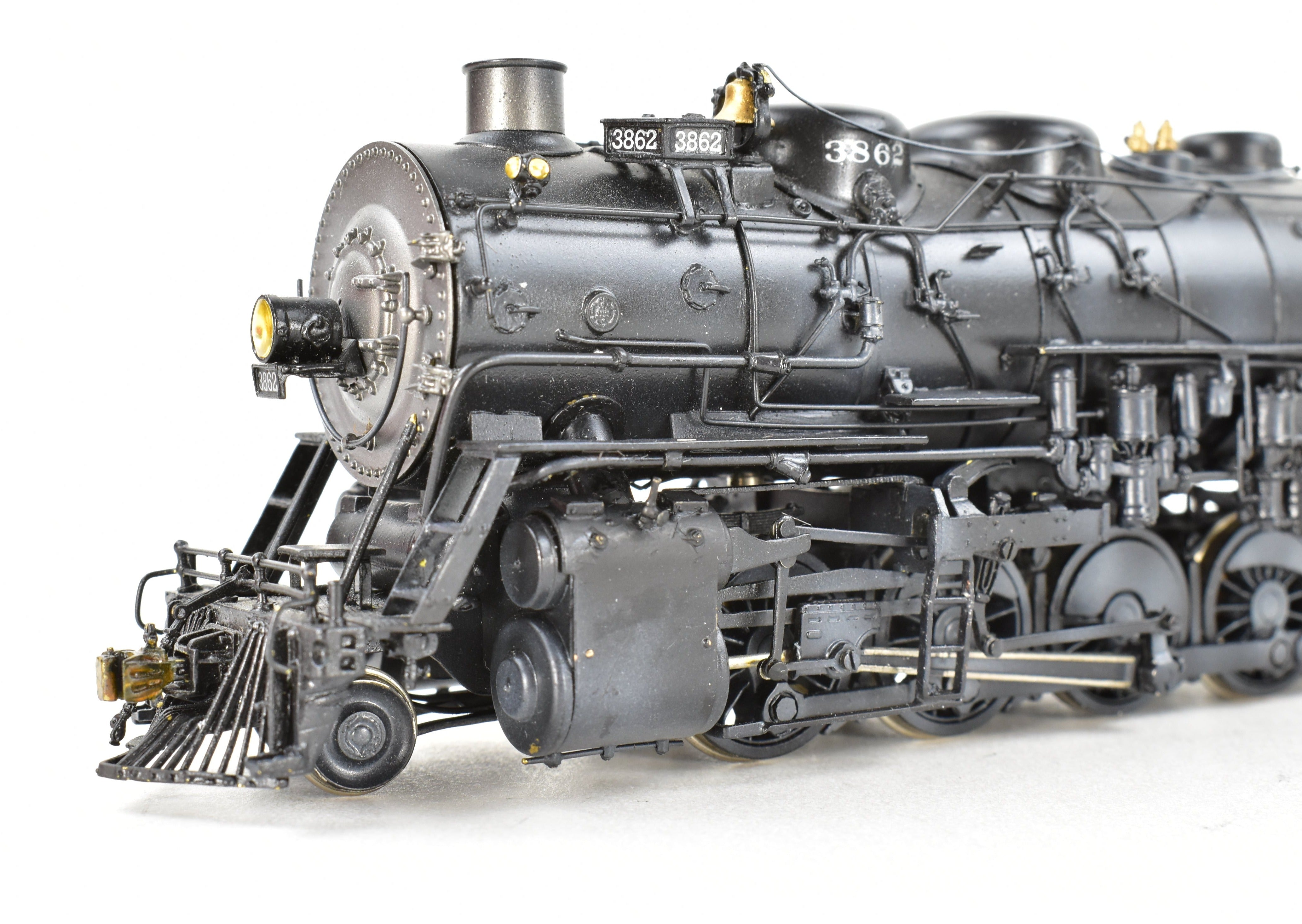 HO Brass Key Imports ATSF Santa Fe 3800 Class 2-10-2 Custom Painted Locomotive No. 3862