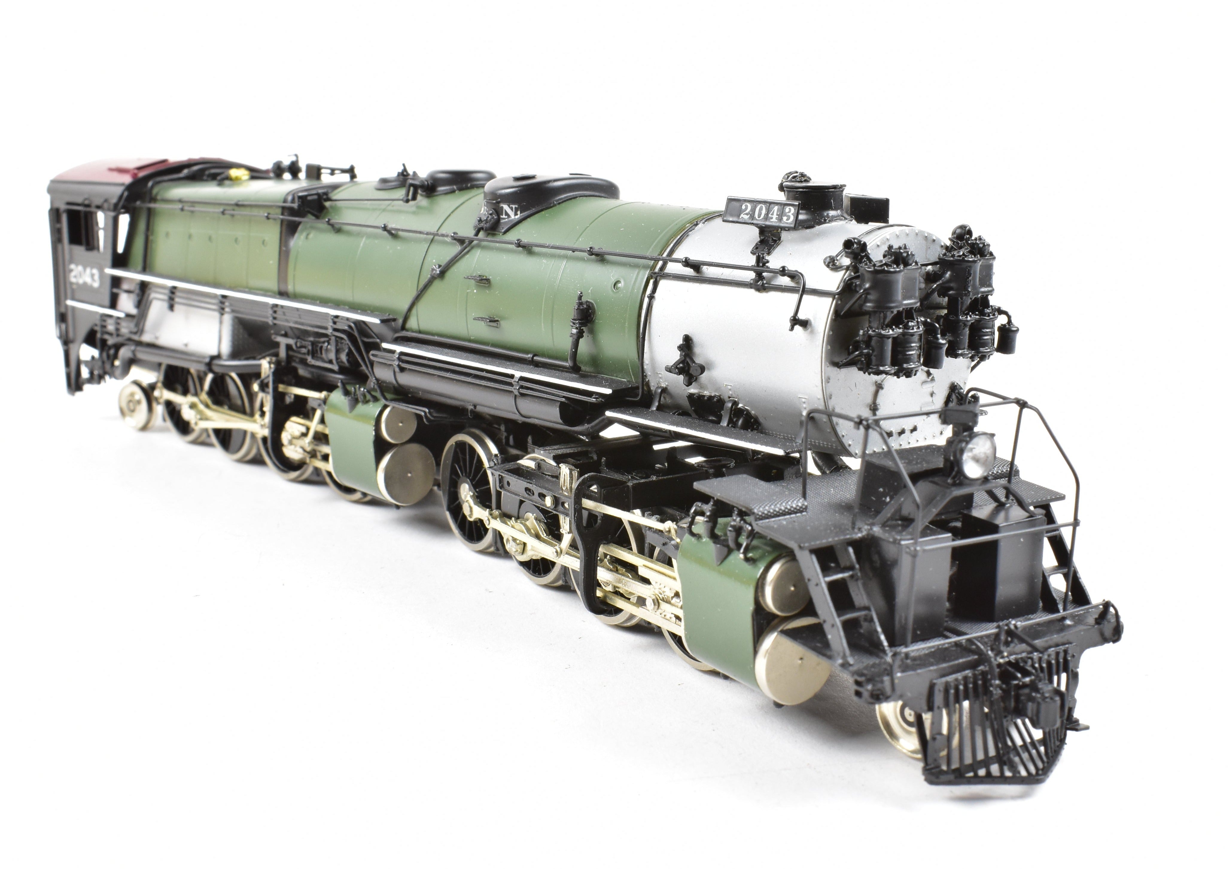 HO Scale Brass Model Train - Oriental Limited GN Great Northern R - 1 2 - 8 - 8 - 2 Closed Cab Version Freight Locomotive