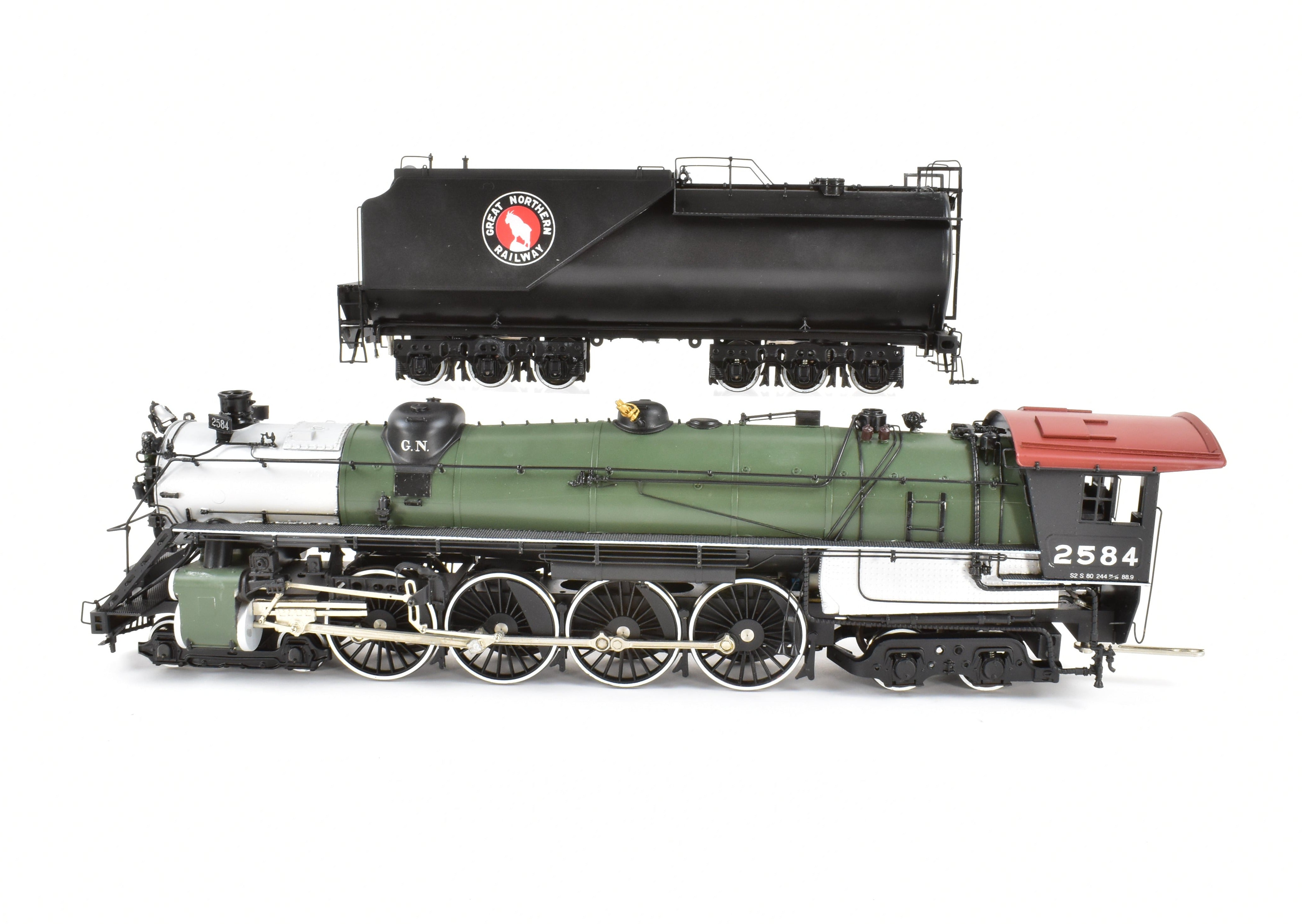 O Scale Brass Sunset Models GN Great Northern S - 2 Class 4 - 8 - 4 Factory - Painted No. 2584
