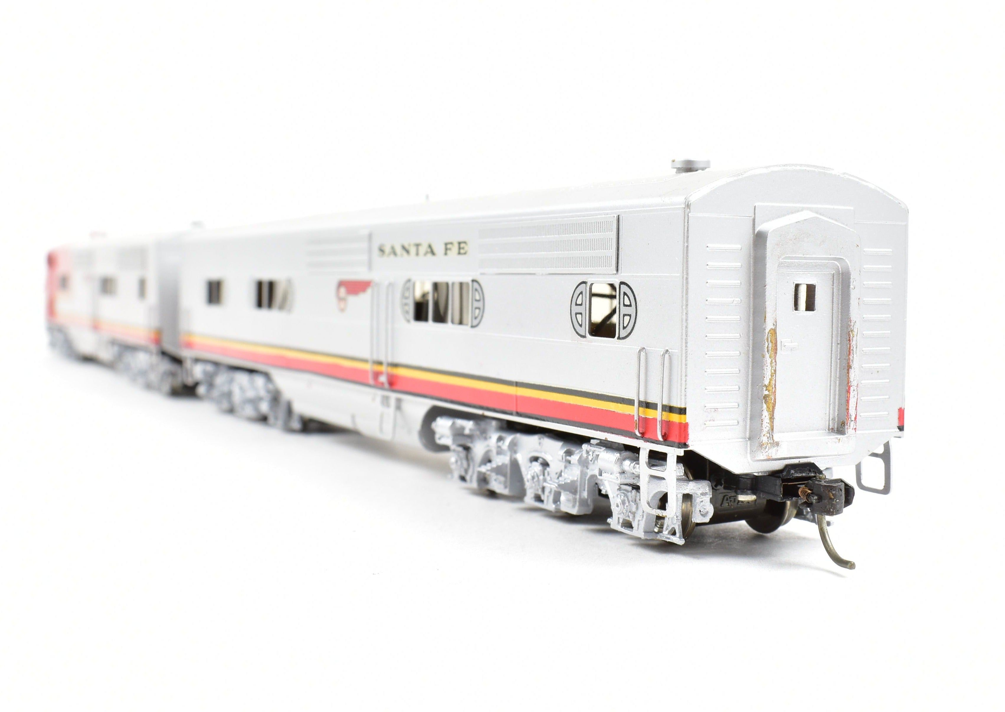 HO Scale Brass Hallmark Model Train Sets - ATSF Santa Fe EMC E - 1 A/B Powered Set with Upgraded Drives and Custom Painting