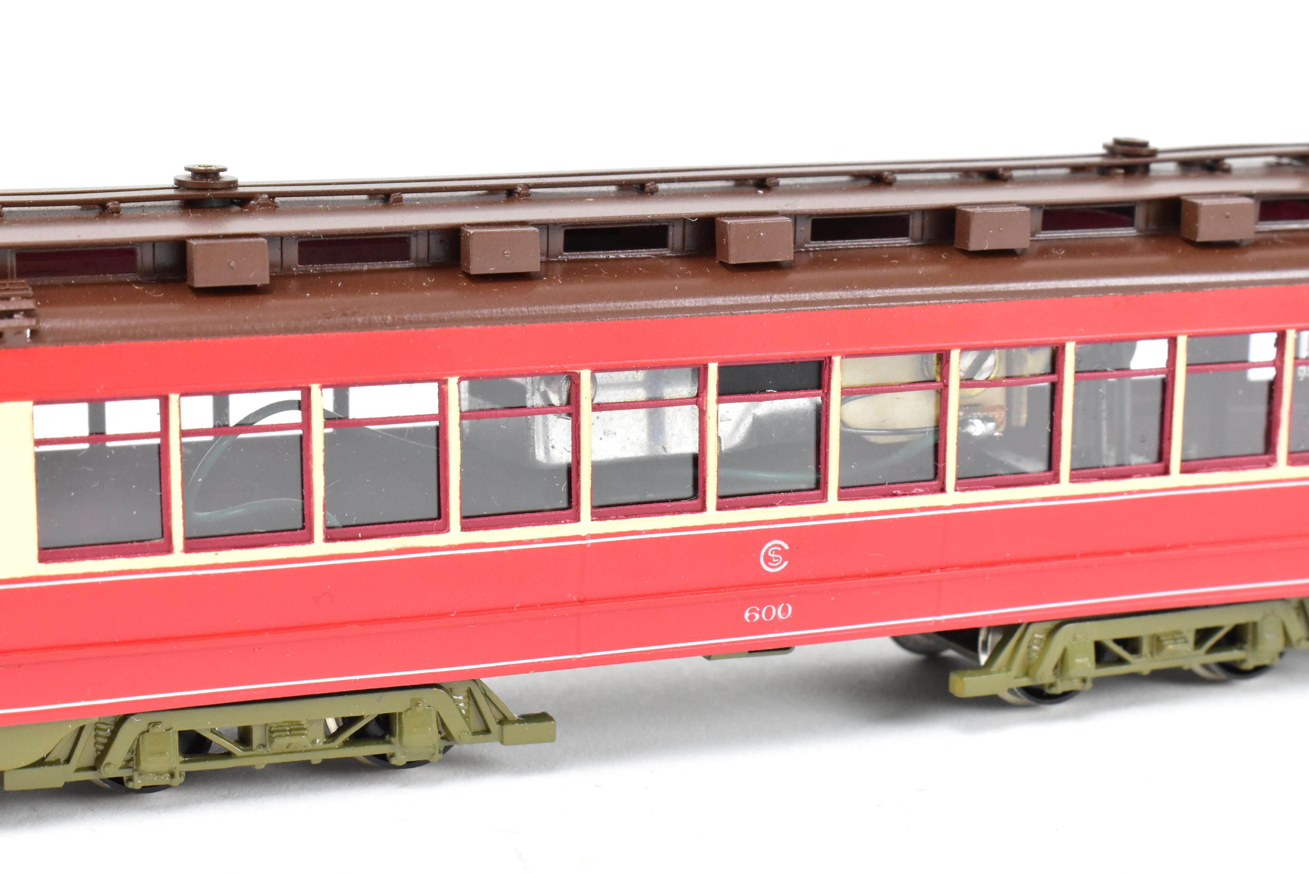 HO Scale Brass Fairfield 343 CSL Chicago Surface Lines Custom Painted Pullman Car No. 600 in REBOXX