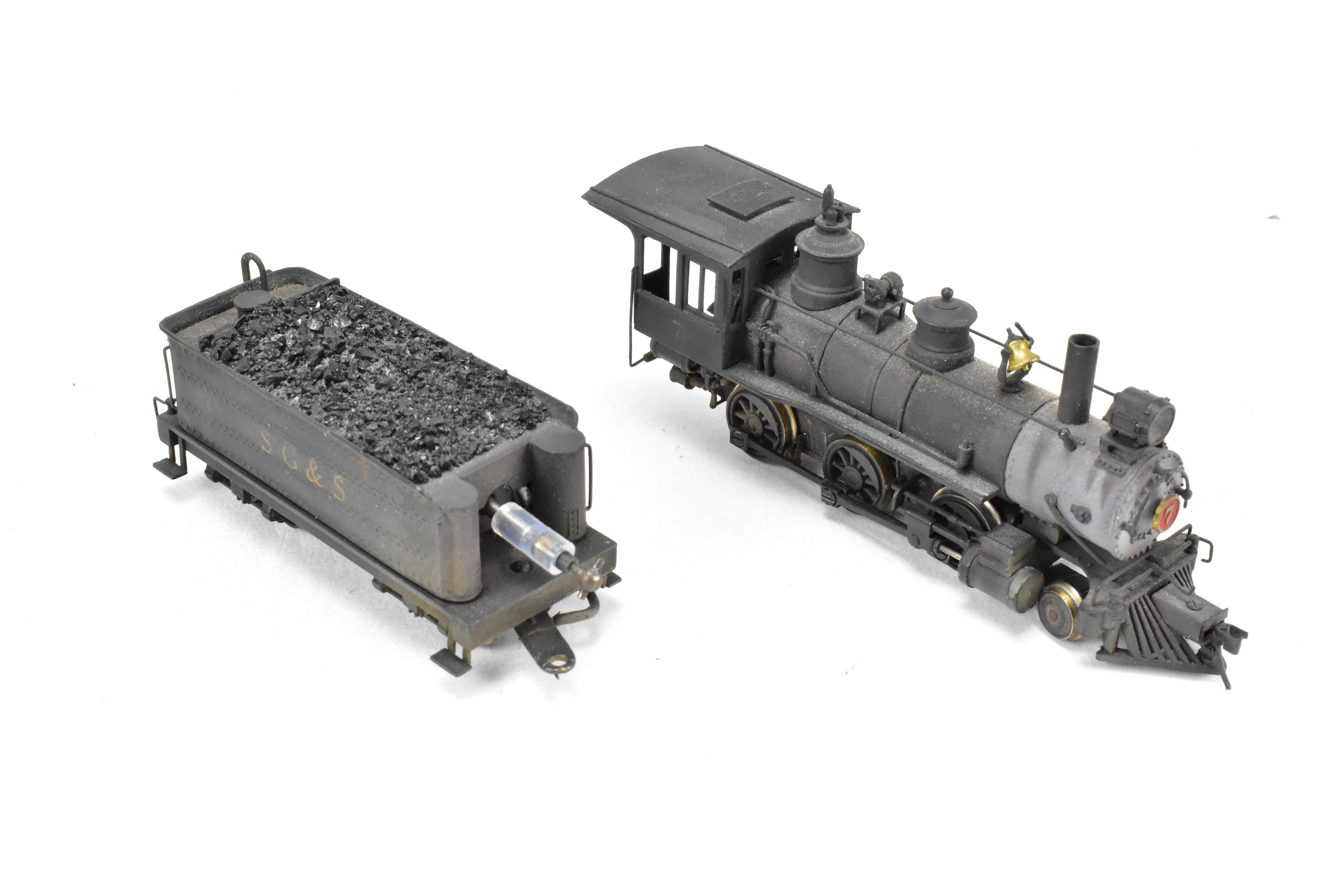 HOn3 Brass Porter Mogul 2-6-0 CP Model by Far East Distributors, Custom Modified