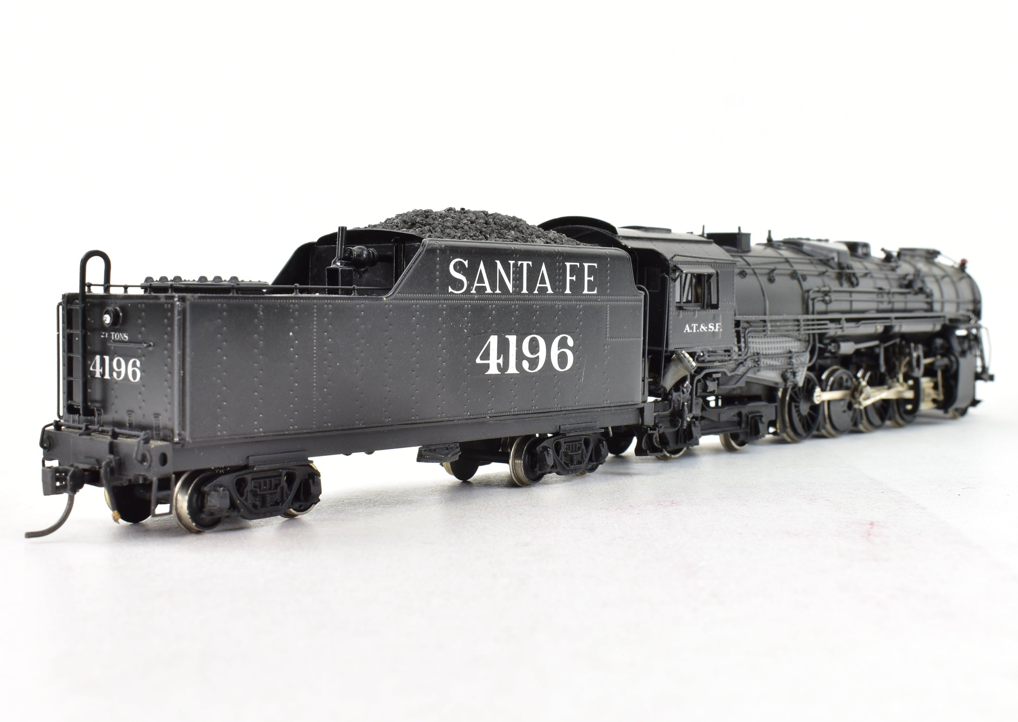 HO Scale Brass Westside Model Co. ATSF - Santa Fe 2-8-4 Berkshire Custom Painted Locomotive with Digitrax DCC for Model Train Enthusiasts