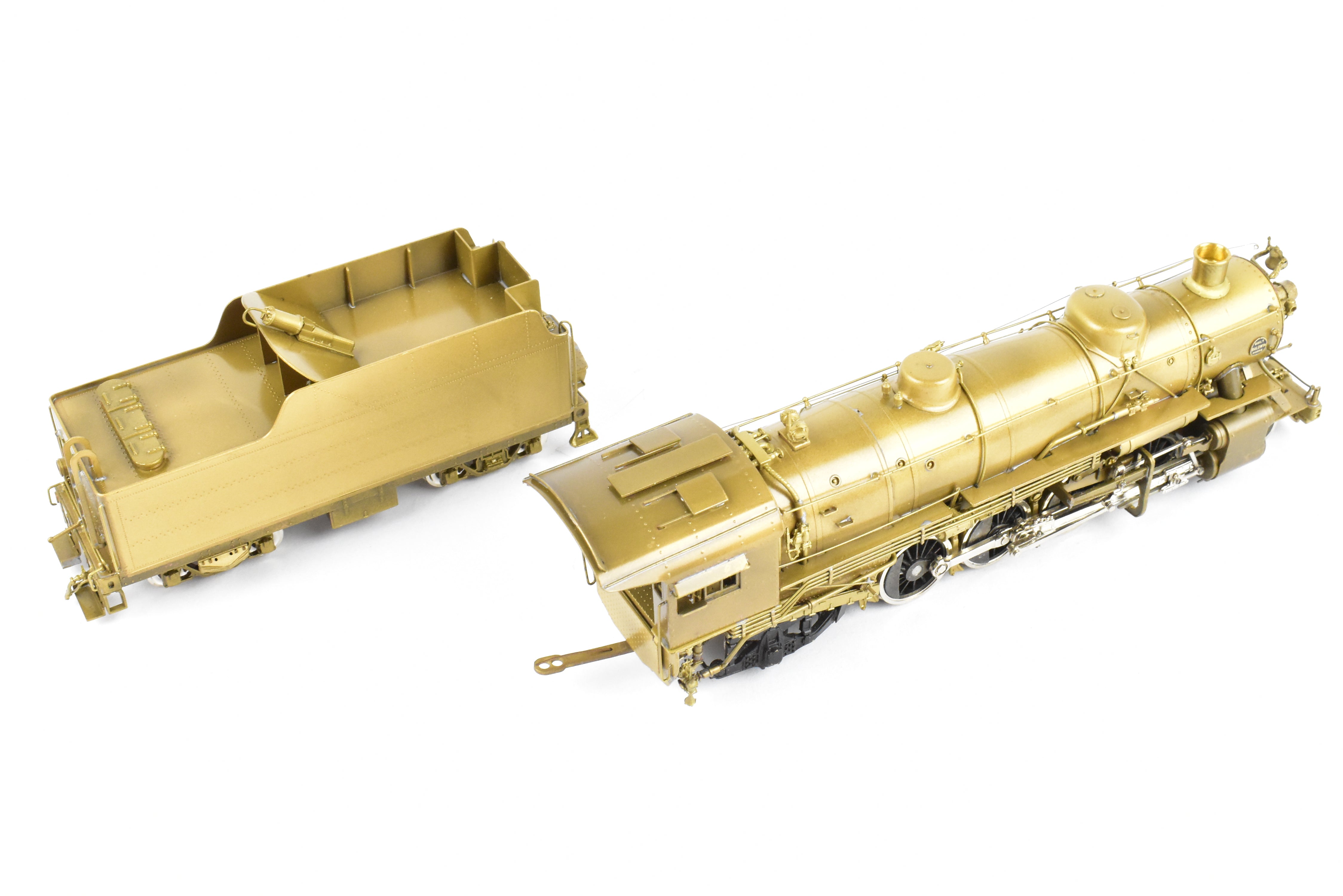 High - Quality HO Scale Brass Pacific Fast Mail (PFM) Model of United States Railway Administration (USRA) 2 - 8 - 2 Light Class Mikado Locomotive from 1977 Run, Sold As - Is