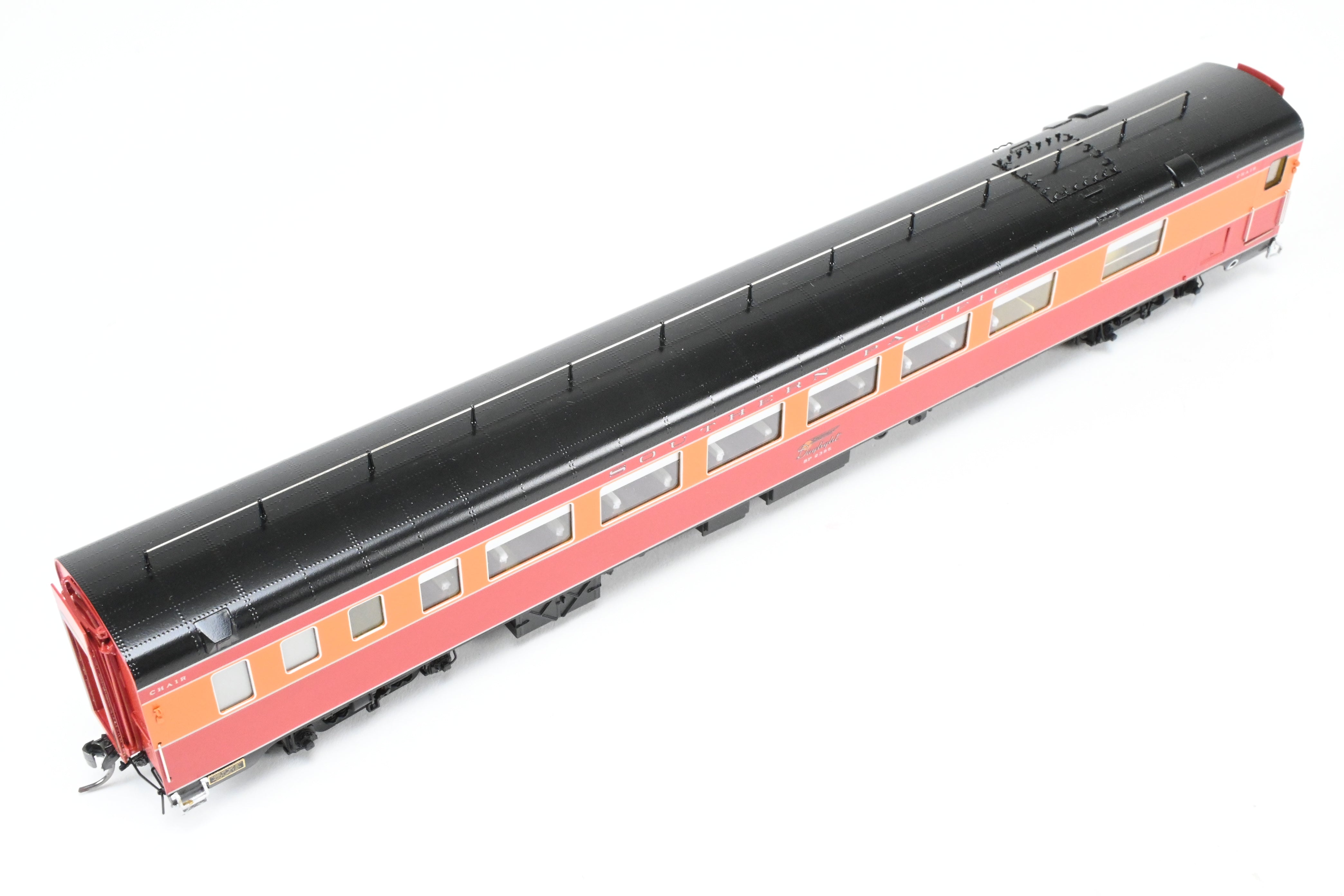HO Scale Brass CON CIL Model Train Cars - Challenger Imports Special Edition - Southern Pacific 1955 Shasta Daylight 3-Pack B Add-On Set with Front Part