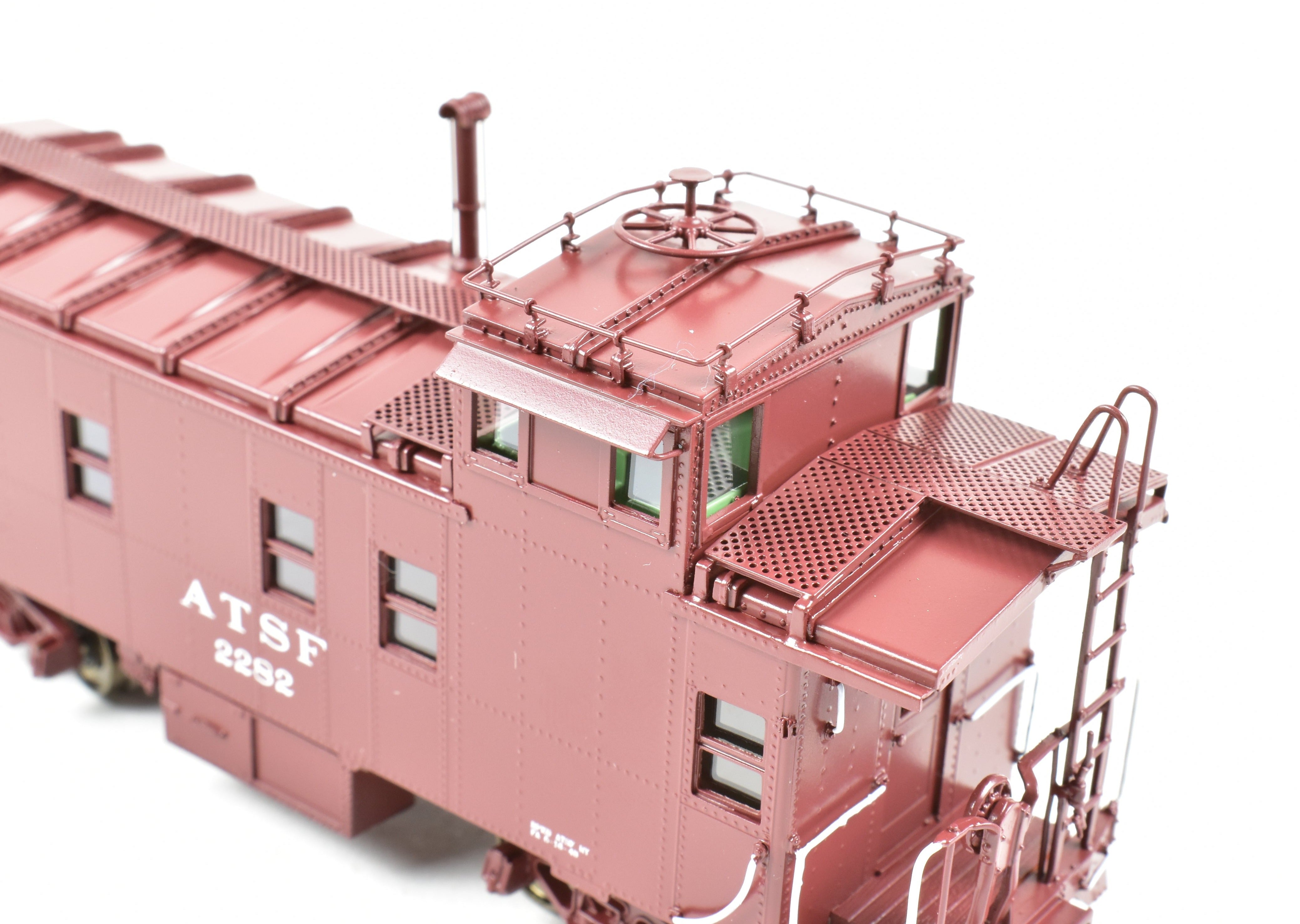 HO Brass DVP Santa Fe Peaked Roof Caboose with Antenna, Road #11616