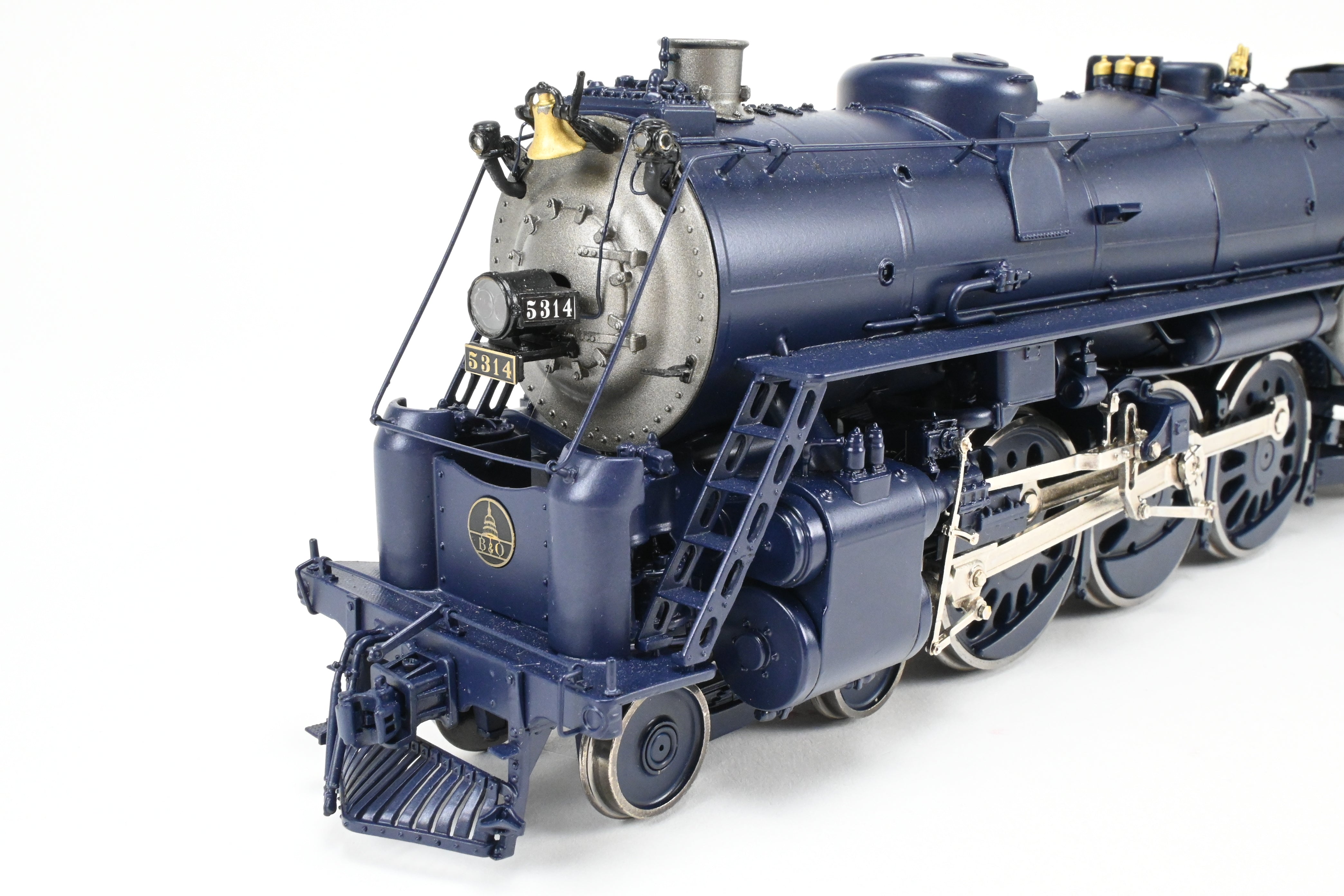 O Scale Brass Model Train - Sunset Models Third Rail B&O - Baltimore and Ohio P-7e 4-6-2 FP Locomotive in B&O Blue #5314, 2-Rail Version with Some Minor Issues