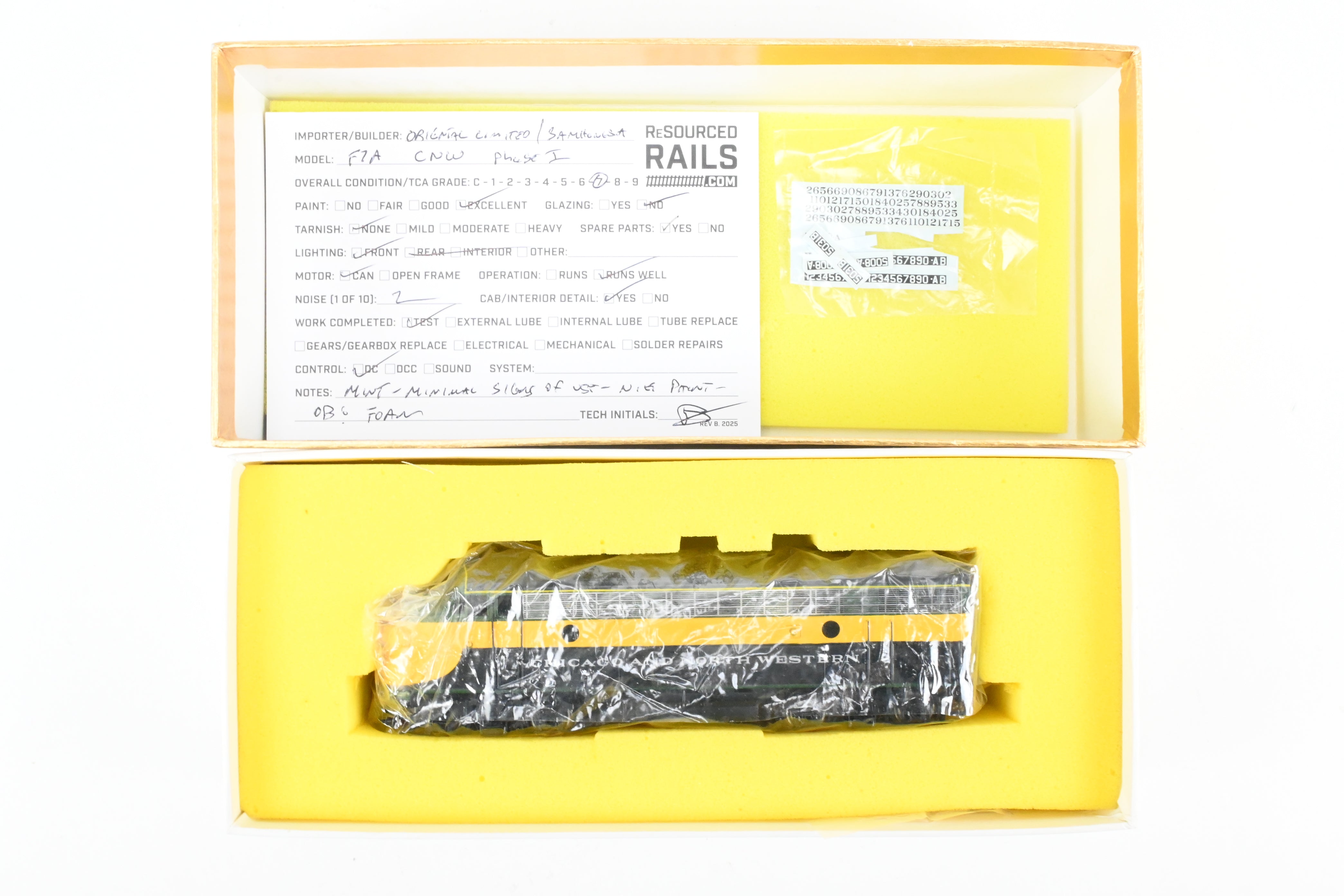HO Scale Brass C&NW Chicago and Northwestern EMD F7A 1500 HP Freight Model