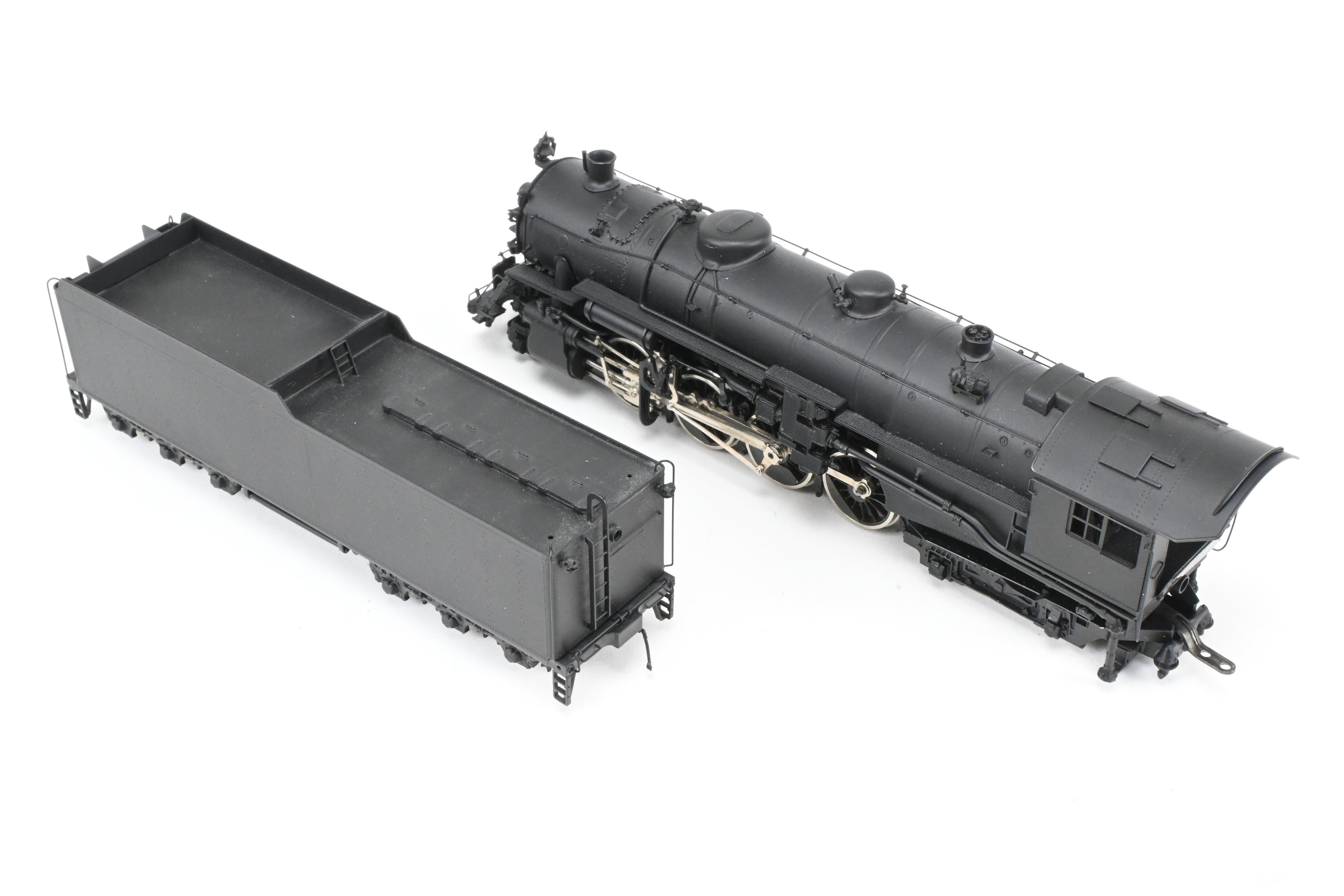 HO Scale Brass Oriental Limited Erie Railroad S-3 2-8-4 Steam Locomotive with Spoked Drivers and FP Configuration