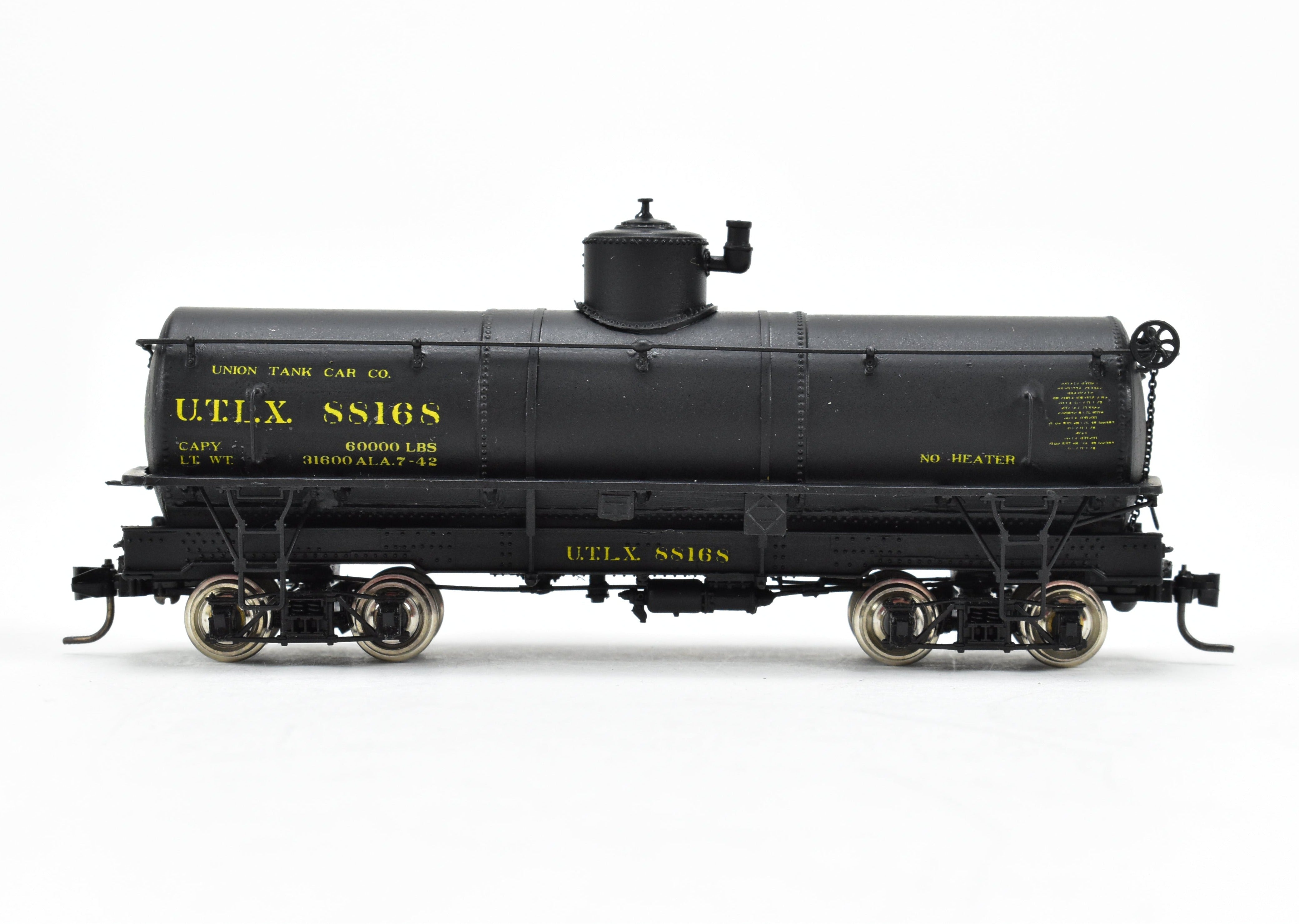 HOn3 Scale Plastic Model PSC - Precision Scale Co. UTLX 88168 Narrow Frame Tank Car, Assembled and Professionally Custom Painted