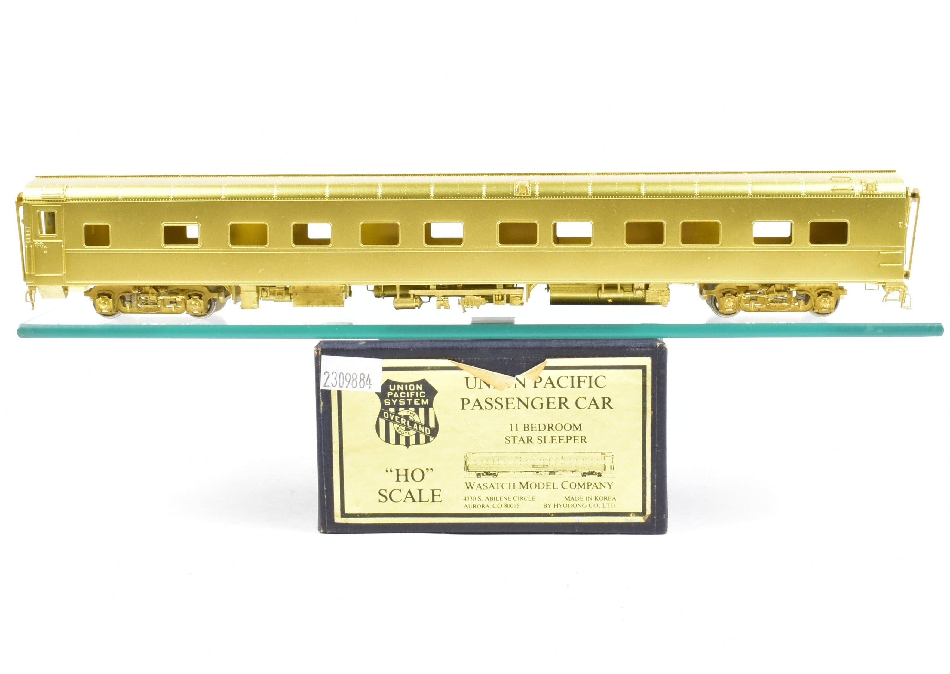 HO Scale Brass Model Train Sleeper - Union Pacific Star Series 11 - Bedroom Sleeper by Wasatch Model Co.