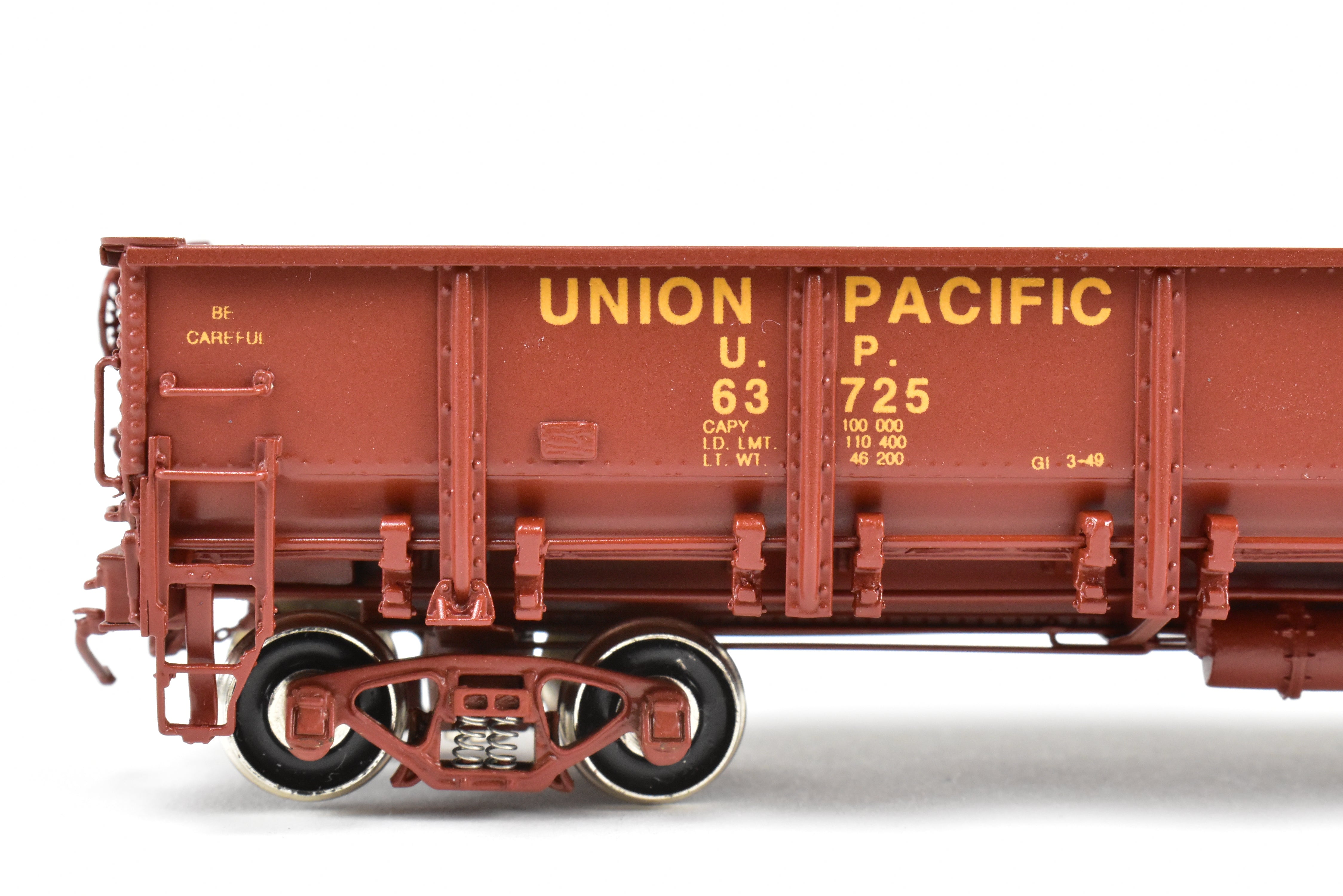 HO Brass CIL - Challenger Imports UP G50 - 7 Drop Bottom Gondola V2 (Rivet Sides) #63725
