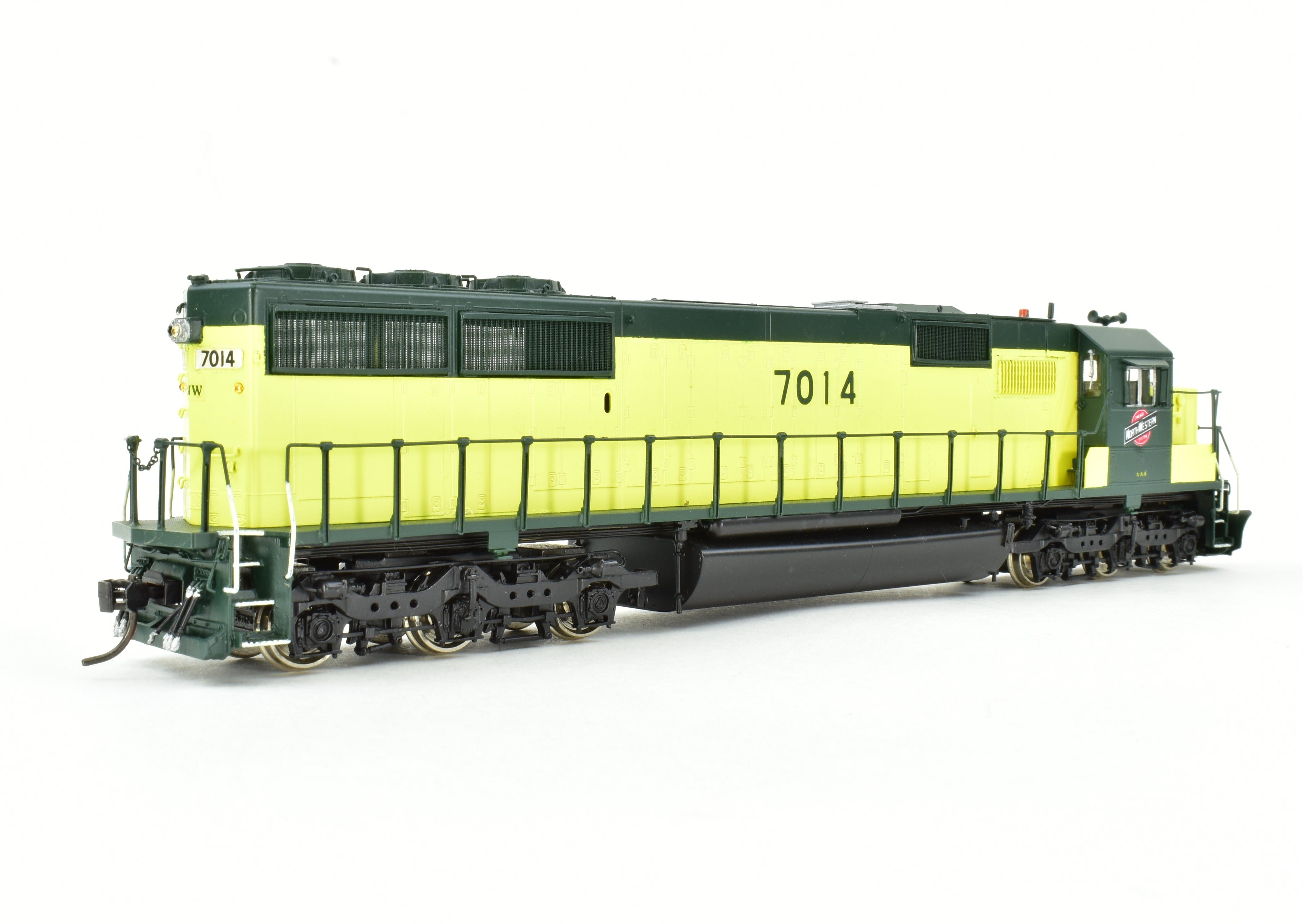 HO Scale Brass Locomotive Model by OMI - Overland Models, Inc., Missouri Pacific EMD SD50 Pro - Painted in Chicago & North Western Livery, Road Number 7014