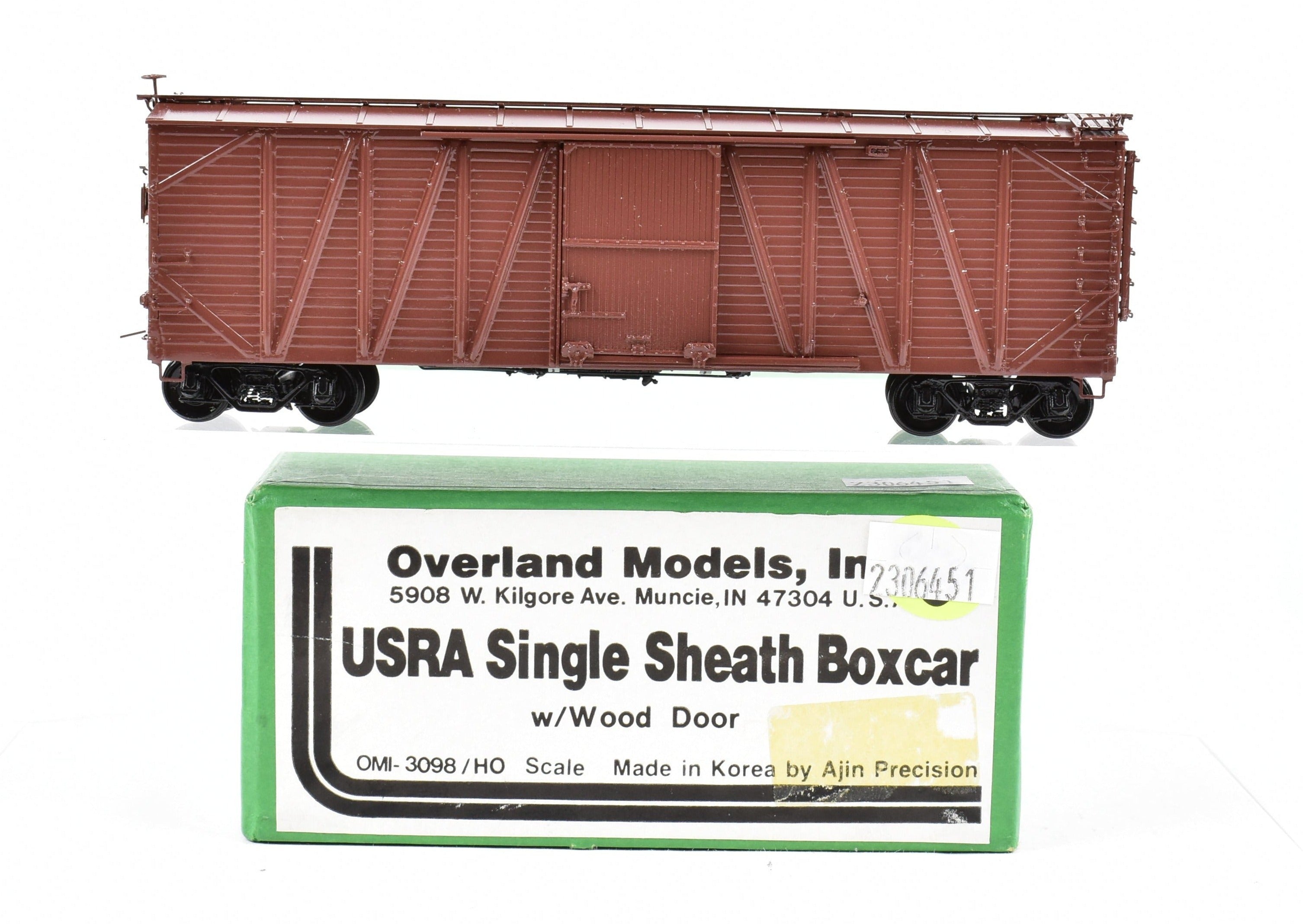 HO Scale Brass OMI - Overland Models, Inc. Various Roads USRA Single Sheath Painted Boxcar Model for Model Train Enthusiasts