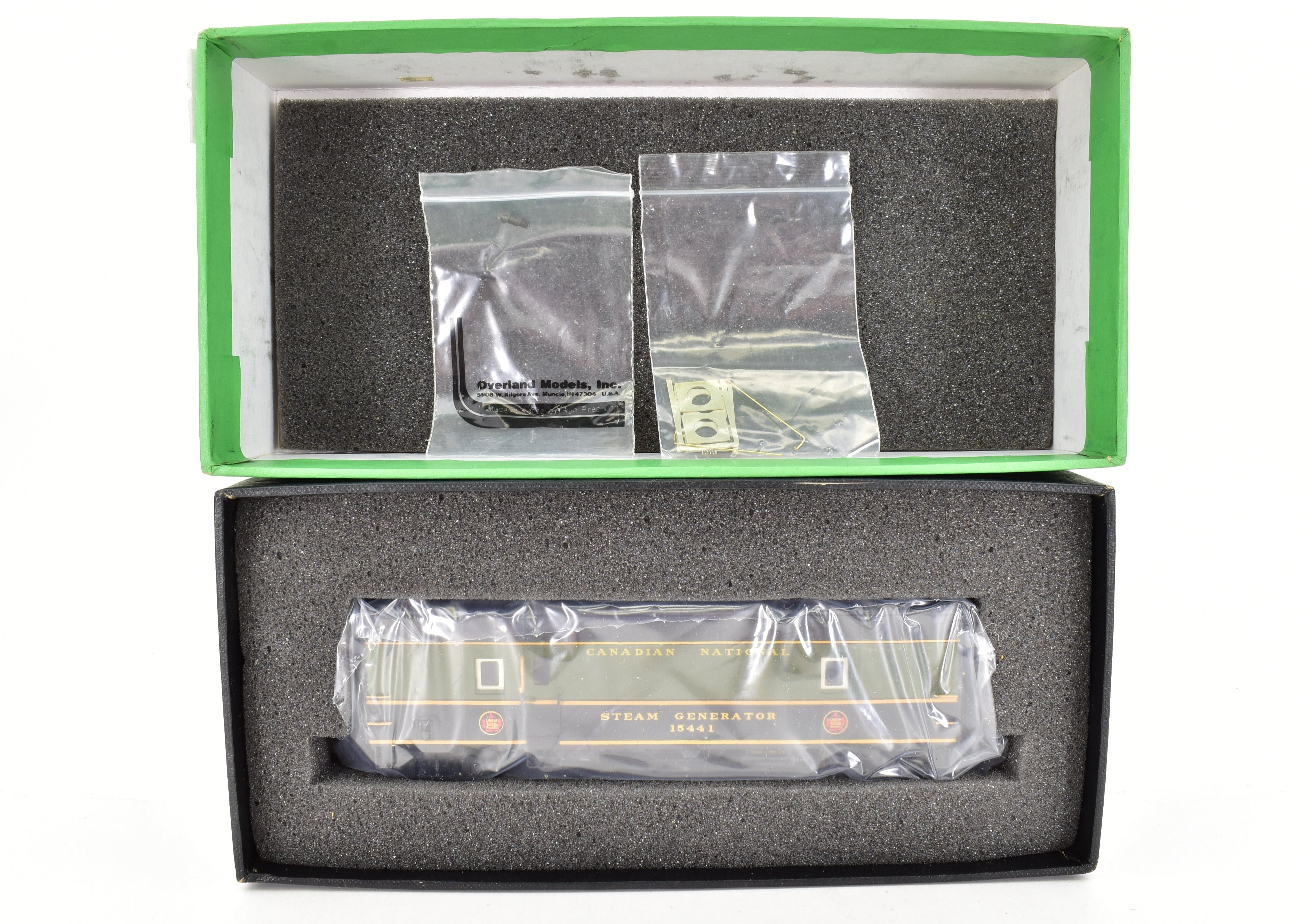 HO Scale Brass OMI - Overland Models, Inc. Custom - Painted Steam Heater Car for Canadian National Railway (CNR)