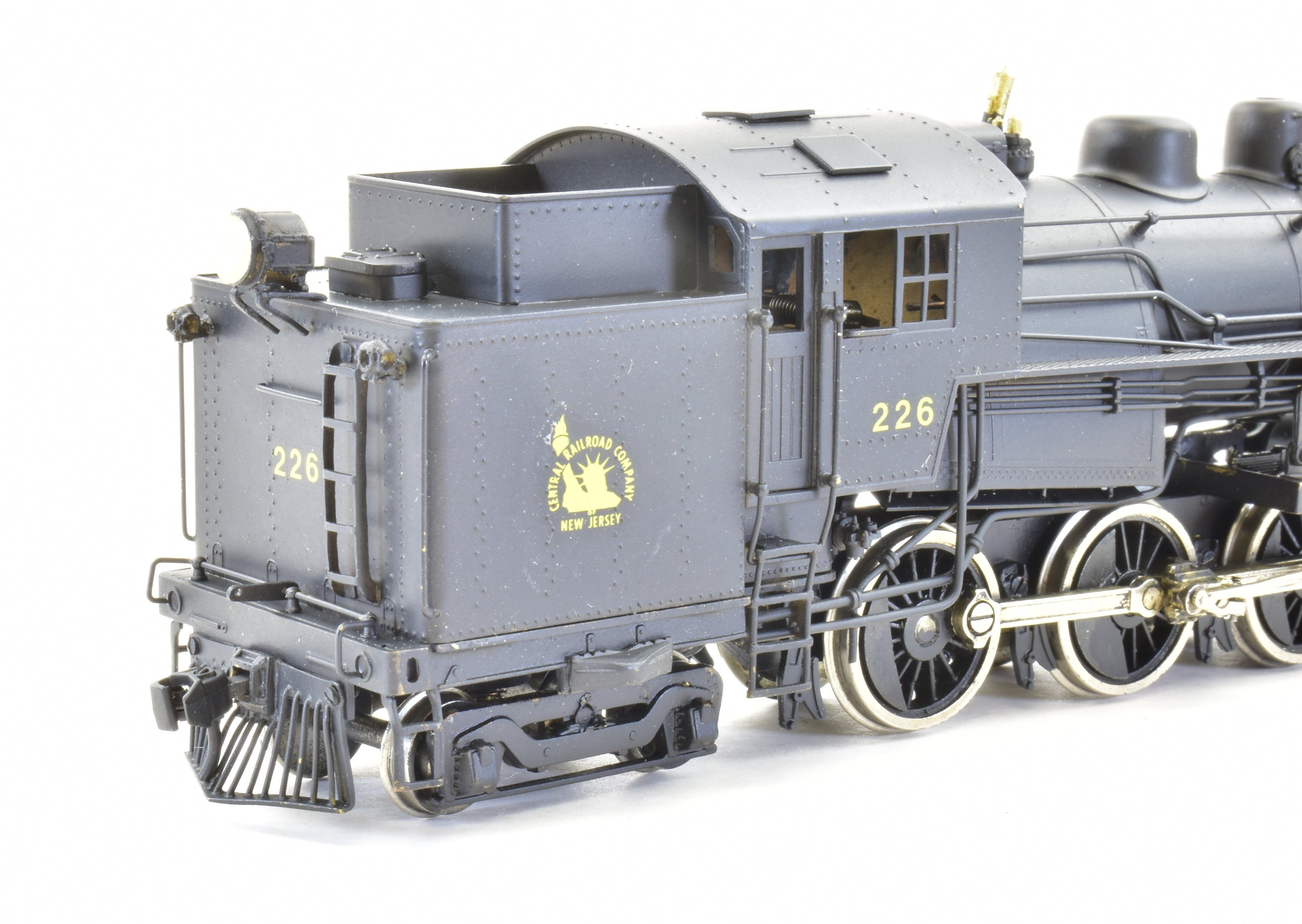 HO Scale Brass Model Train PFM - United CNJ - Central Railroad Of New Jersey 4-6-4T H-1S Custom Painted Locomotive