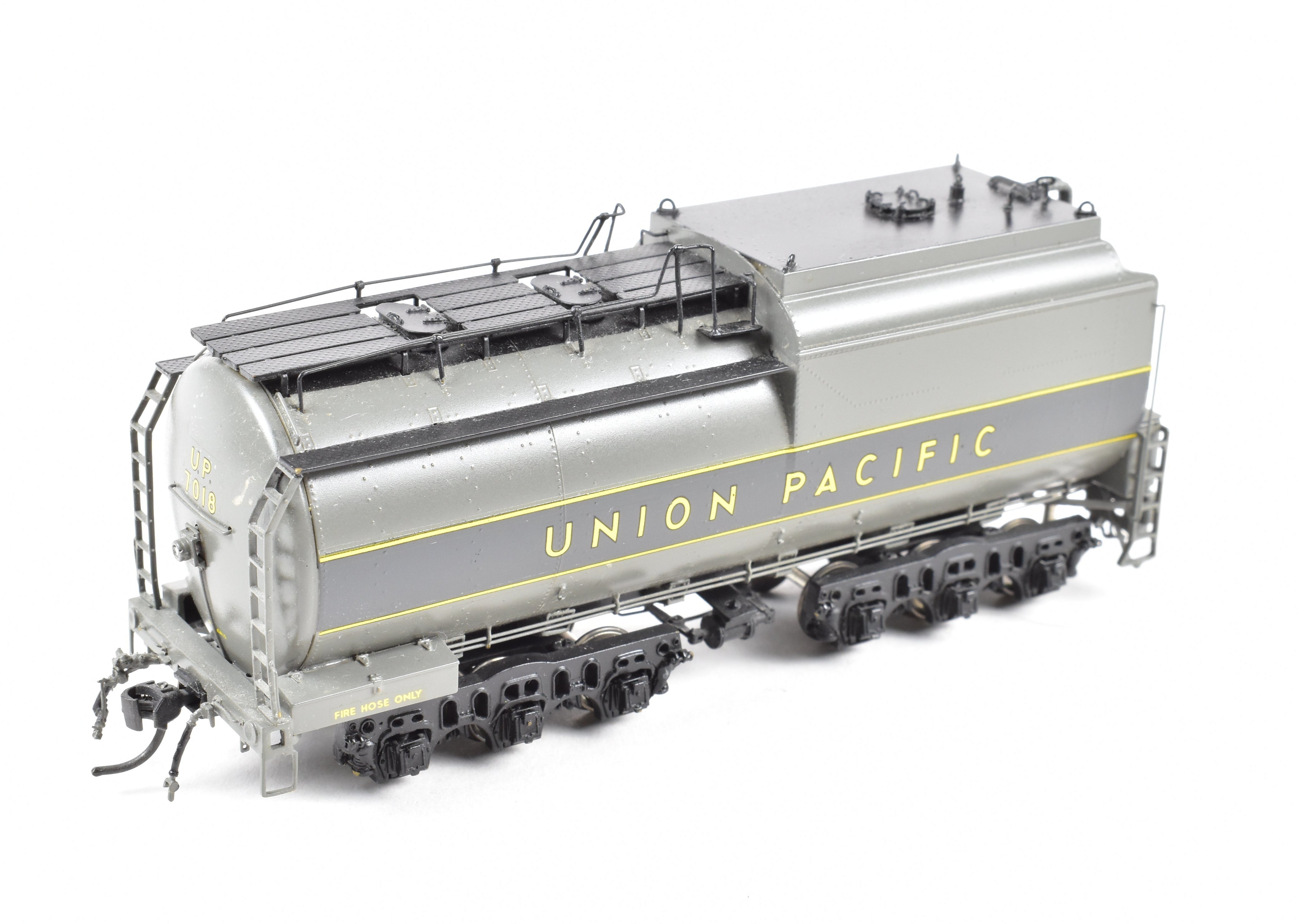 HO Scale Brass OMI UP 4-8-2 F/P TTG Model #7018 with Yellow Stripes