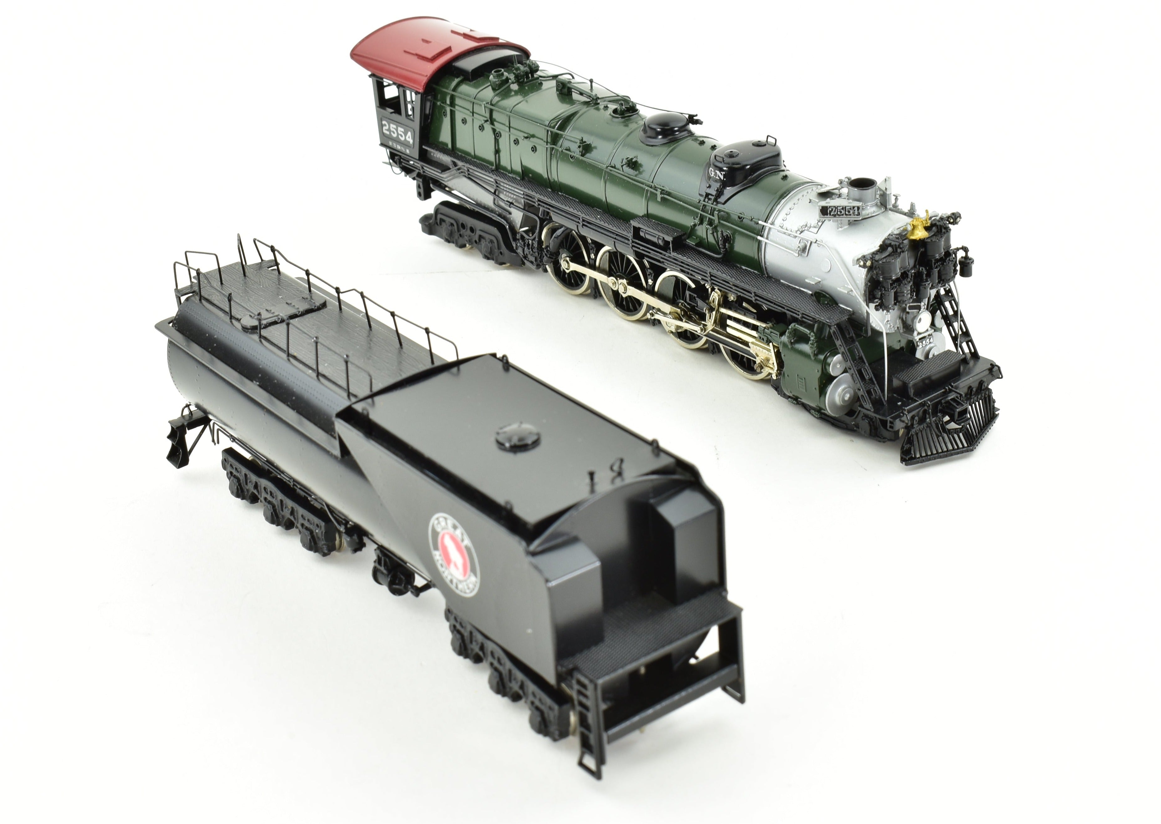 HO Scale Brass Model Train - Tenshodo Great Northern 4-8-4 Class S-1 FP Crown, 1979 Production Run