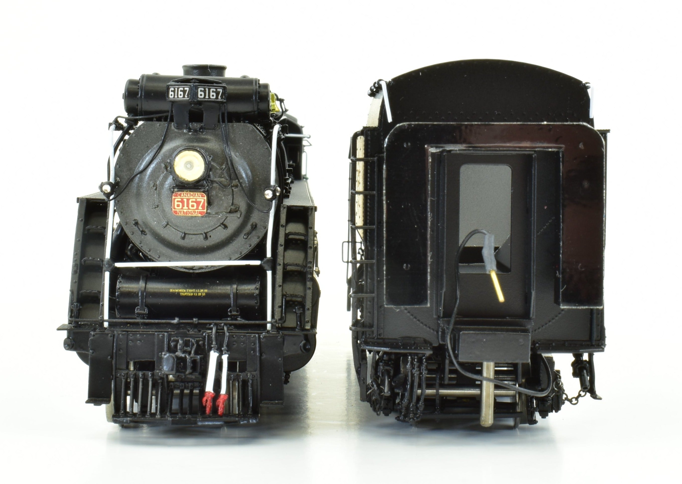 HO Scale Brass Model Train - Division Point (DVP) Canadian National Railway Class U - 2 - e 4 - 8 - 4 Steam Locomotive FP #6167