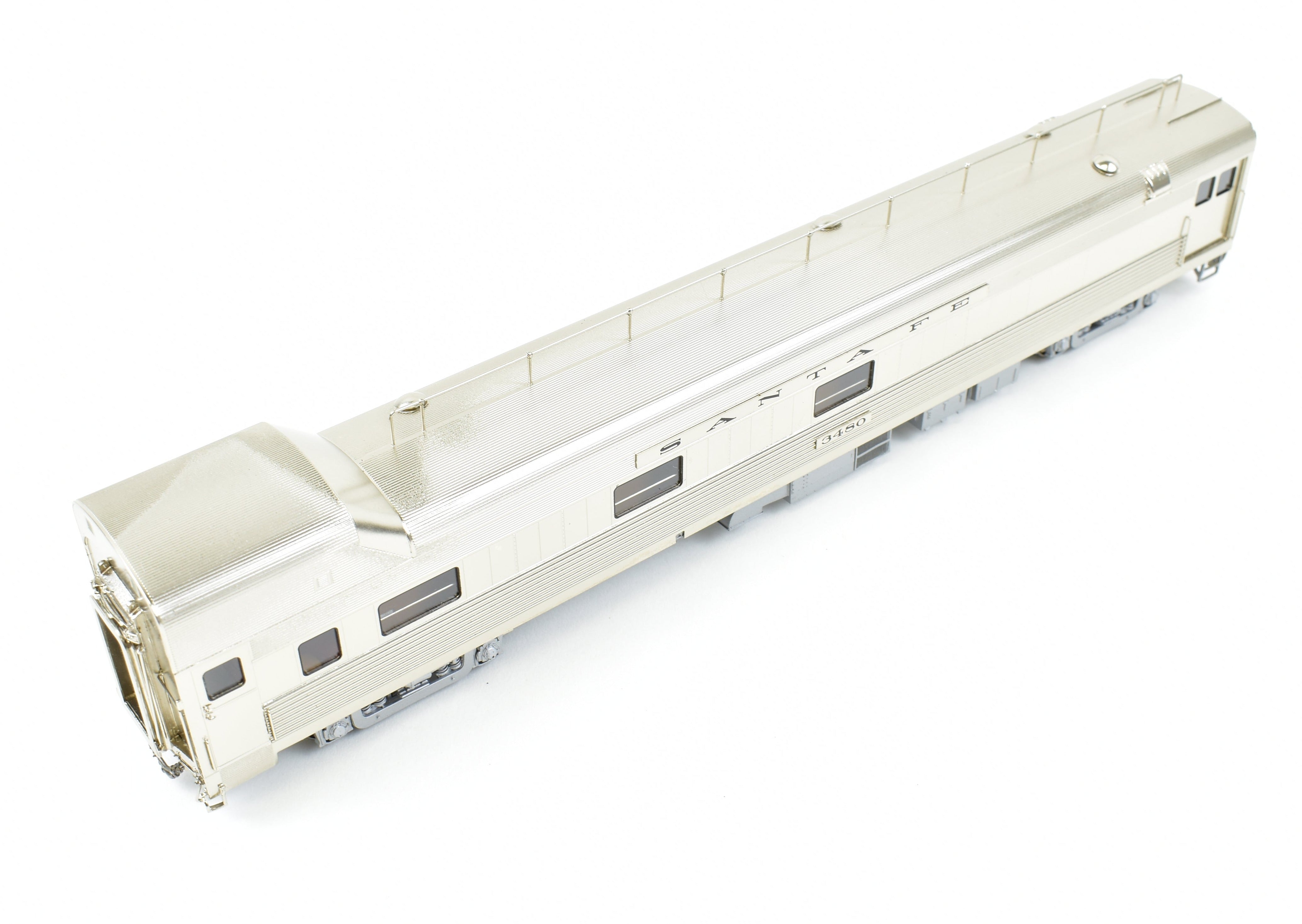 HO Scale Brass ATSF - Santa Fe Baggage Dorm Car #3480 by Overland Models