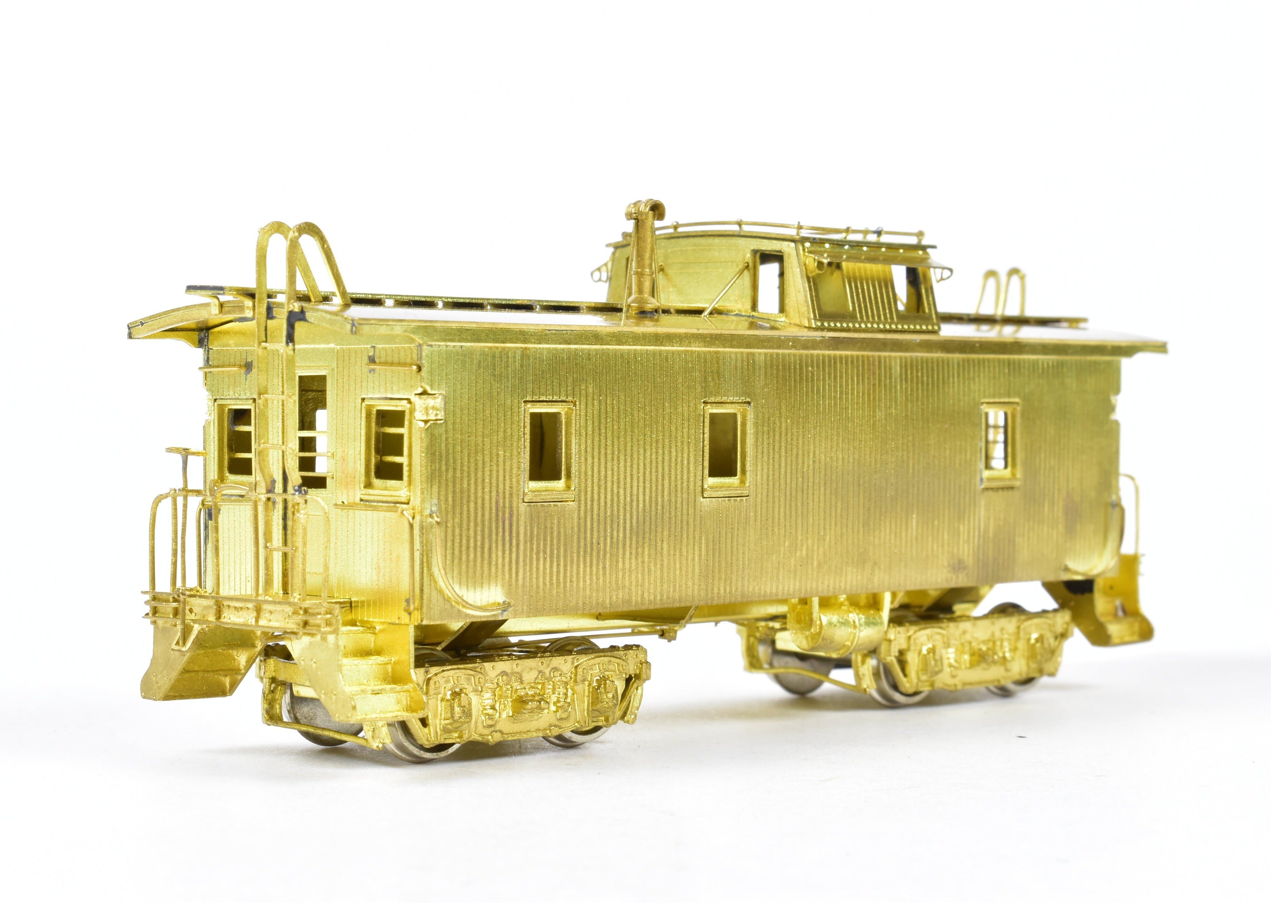 HO Scale Brass Union Pacific CA-1 Wood Caboose Model by OMI - Overland Models, Inc. with Original Ends and Wood Beam Trucks